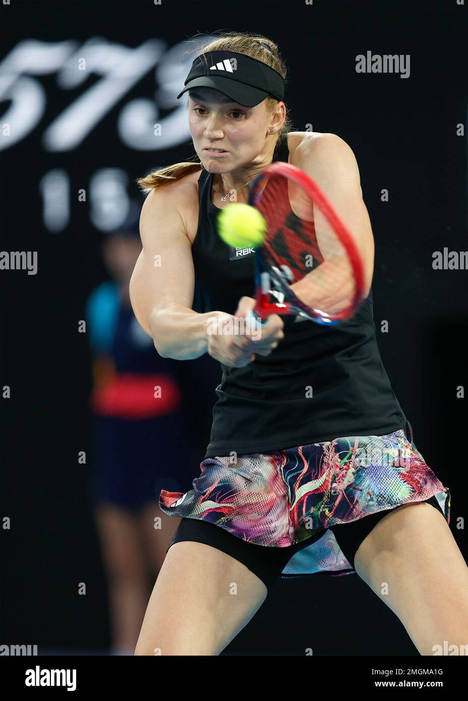 Melbourne, Australie. 26th. Janvier 2023. Elena Rybakina, joueur de tennis de Kazach, en action lors du tournoi Open d'Australie à Melbourne Park le jeudi 26 janvier 2023. © Juergen Hasenkopf / Alamy Live News Banque D'Images