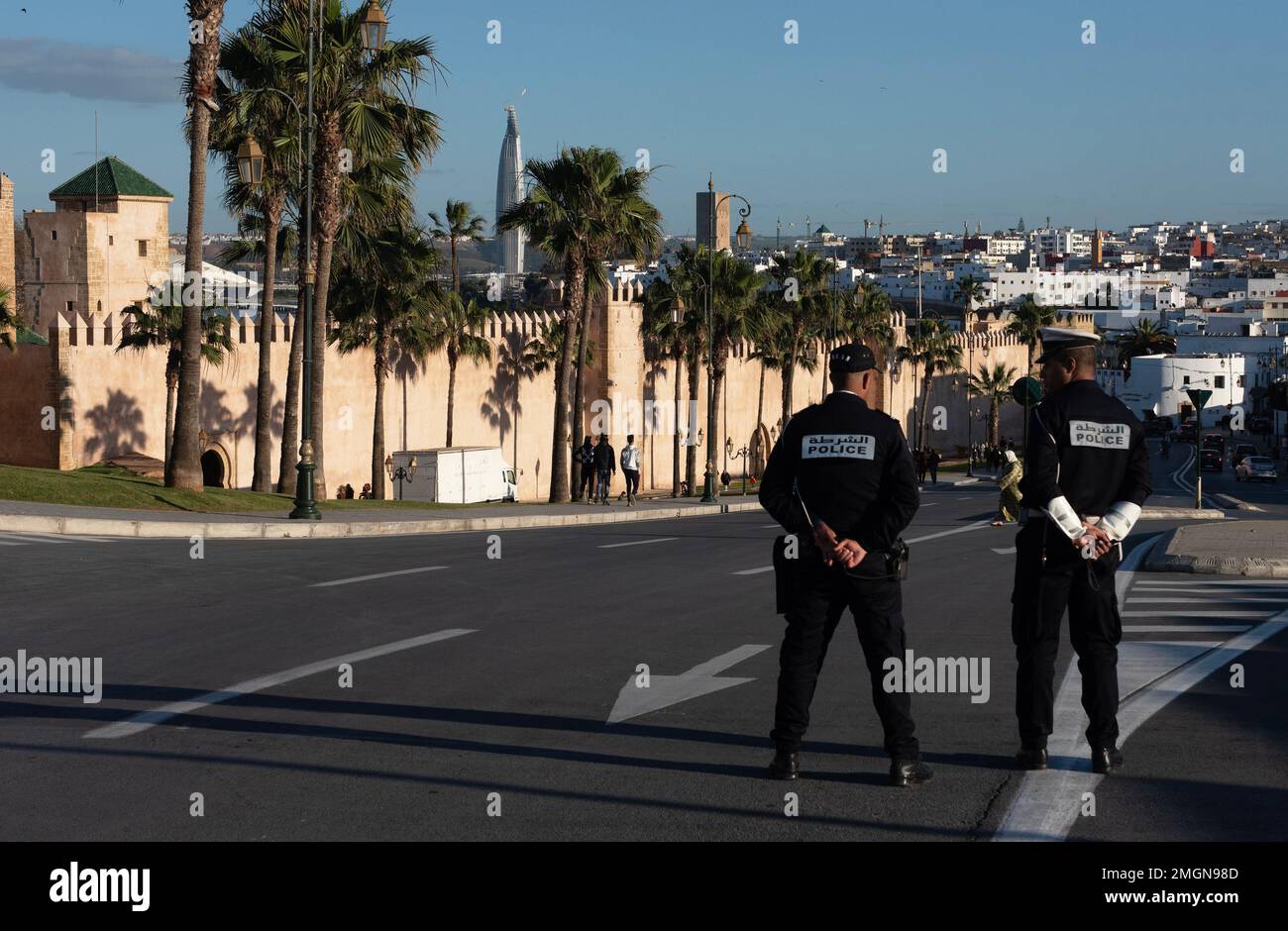 Rabat est la capitale du Maroc après que les Français l'aient déplacé de Fès, où il y avait des troubles.le gouvernement et le roi y sont basés bien qu'il ait reconstruit la Kasbah Banque D'Images