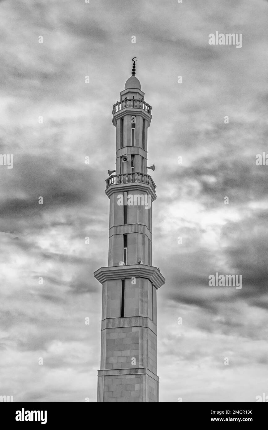 Minaret n°12 B&W. Banque D'Images