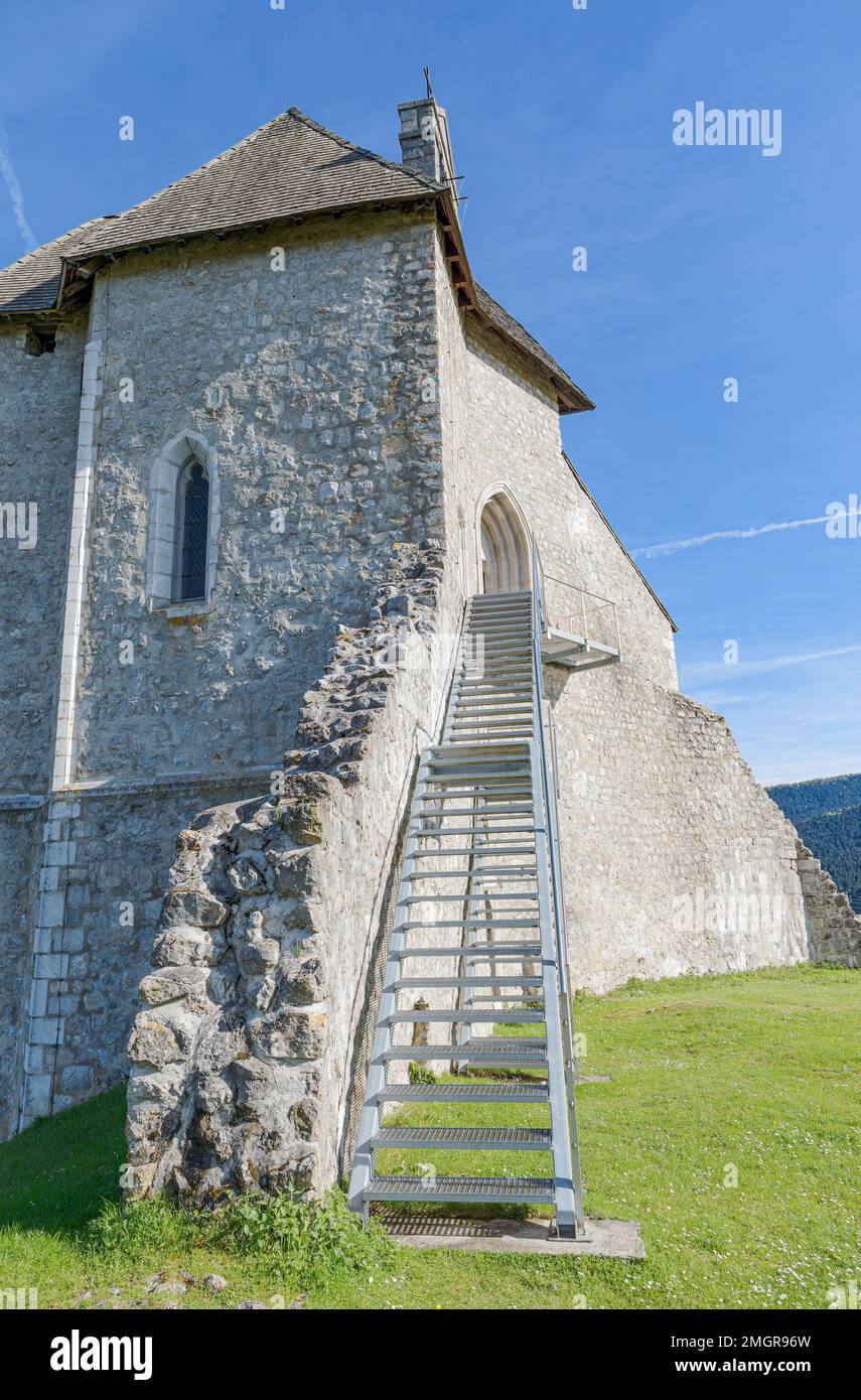 Vestiges du fort Sokolac à Brinje Banque D'Images