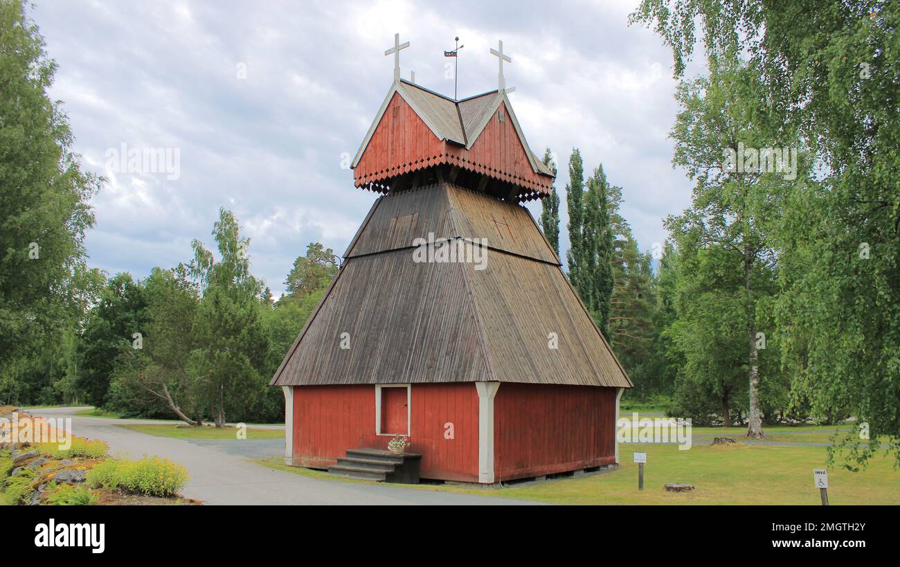 Jokioisten kirkko, 1631; Carl Albert Edelfelt, 1862; Jokioinen Banque D'Images