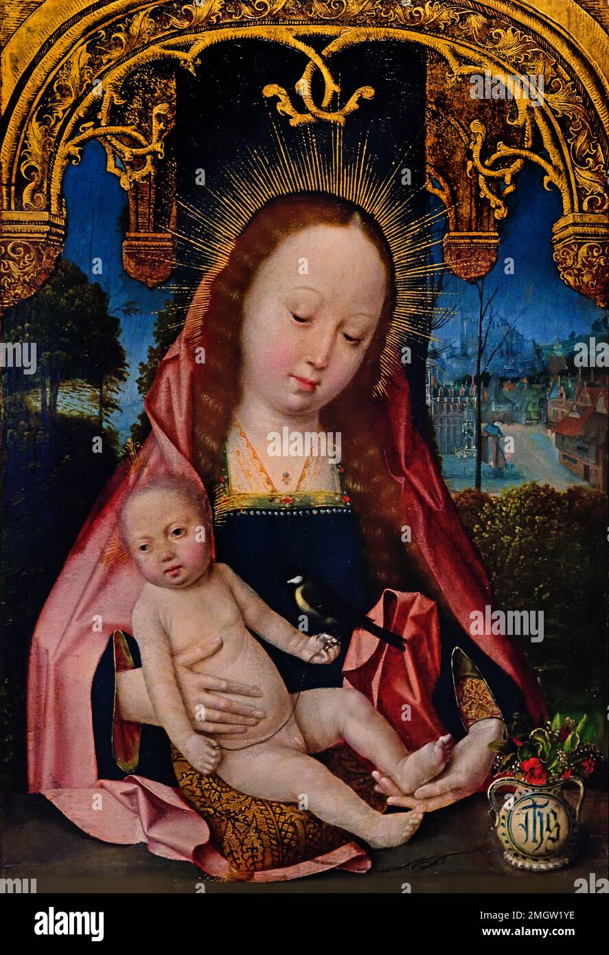 Triptyque avec la Vierge à l'enfant, Jean l'Evangéliste et Marie Madeleine 1520 - 1525 Jan Provoost 1470-1529 Belgique flamande ( panneau du milieu ) la Bible fait référence au jour du jugement comme le temps où nous serons tous jugés par le Christ pour notre comportement sur la terre. Découvrez le sens et les citations des Écritures sur le jour du jugement alors que nous explorons le contexte biblique de nos derniers jugements Banque D'Images