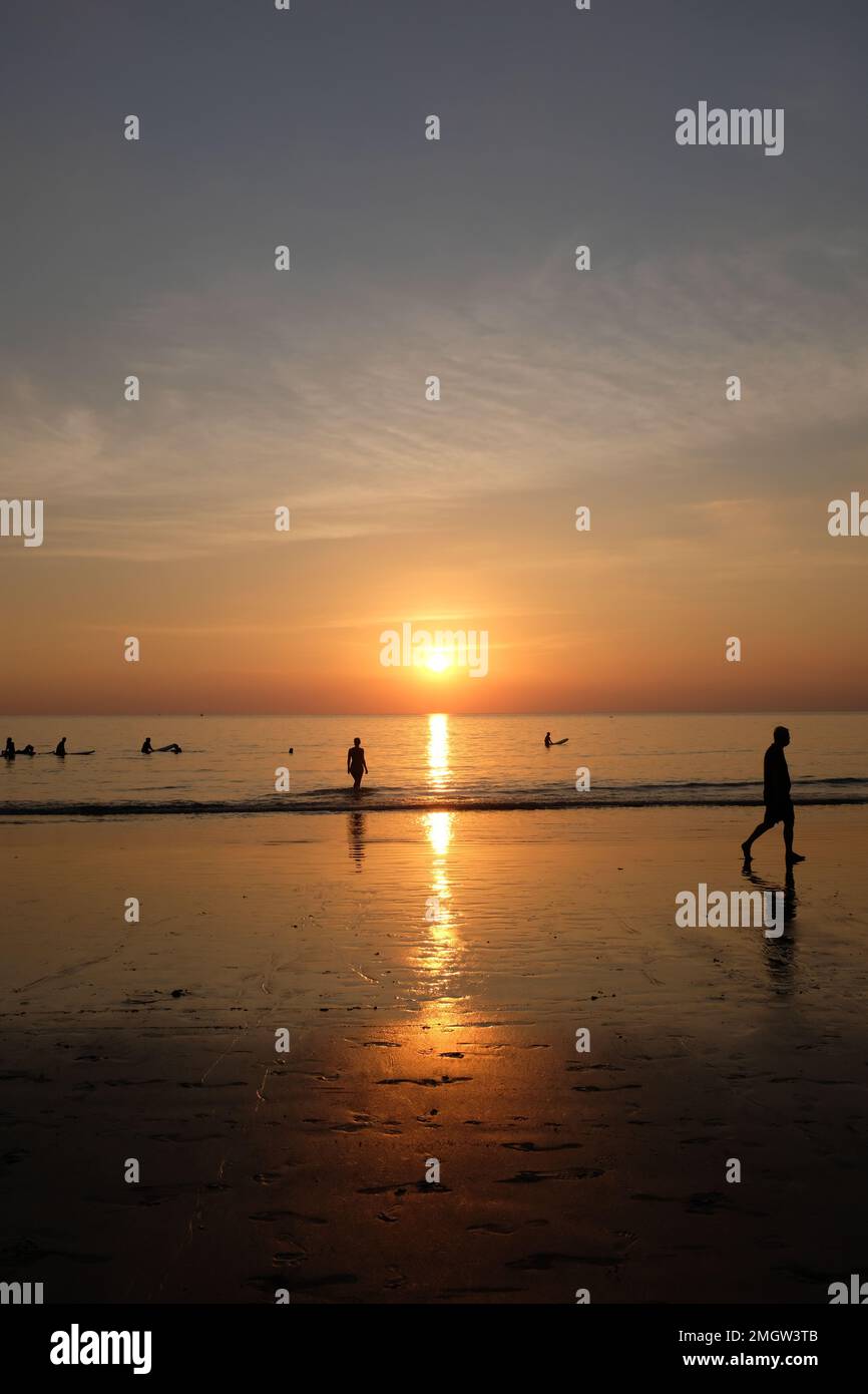 Coucher de soleil en Thaïlande Banque D'Images