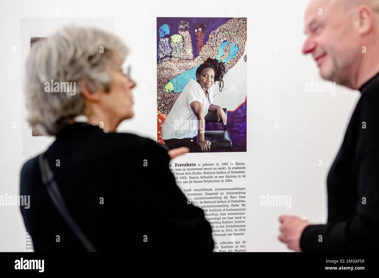 ZWOLLE - Aperçu de l'exposition Brave New World au Musée de la Fondation. L'exposition montre des œuvres de peintres de moins de 40 ans qui appartiennent au top international. ANP FERDY DAMMAN pays-bas - belgique Out crédit: ANP/Alay Live News Banque D'Images