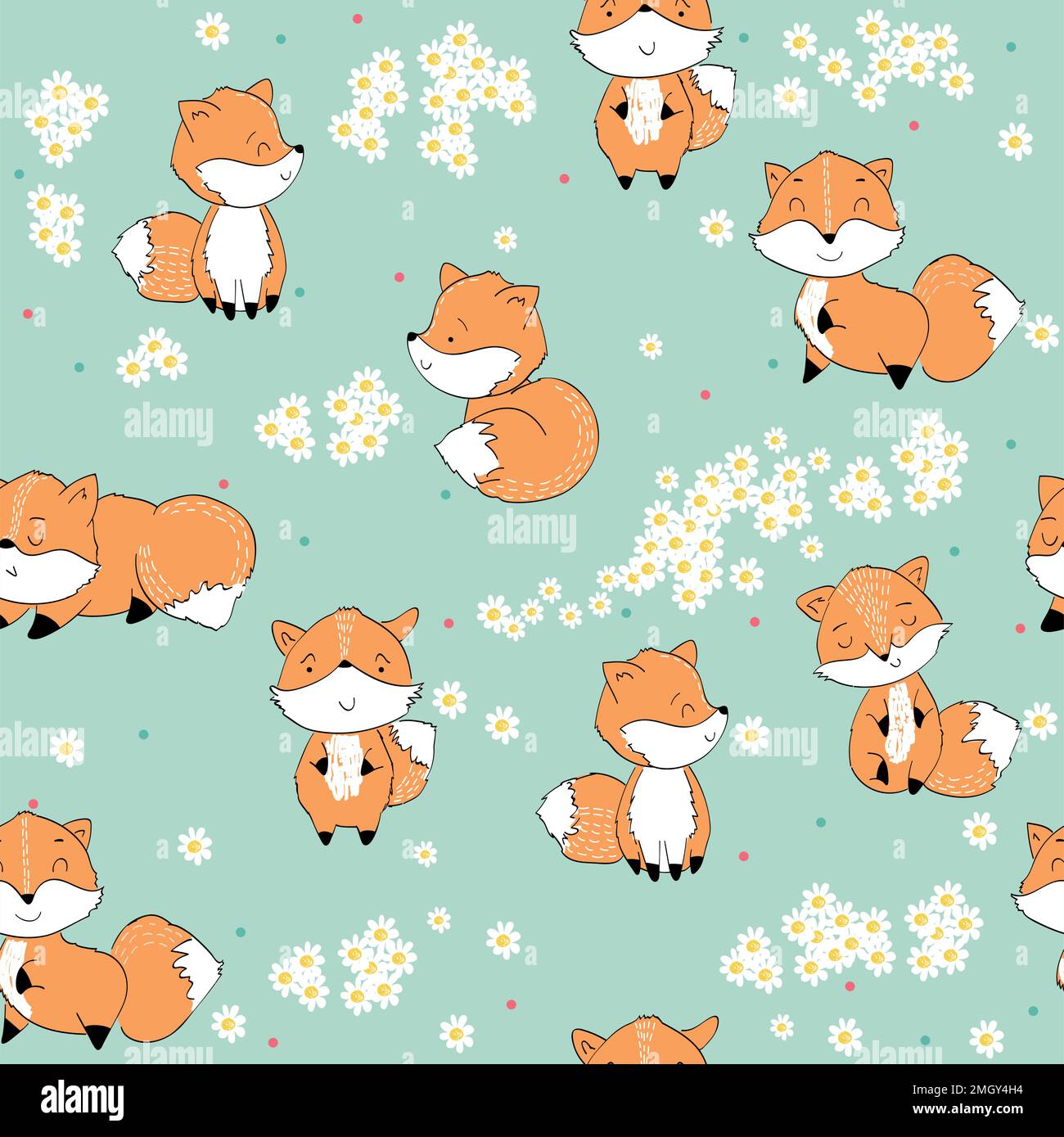 Cute cartoon Fox Illustration de Vecteur