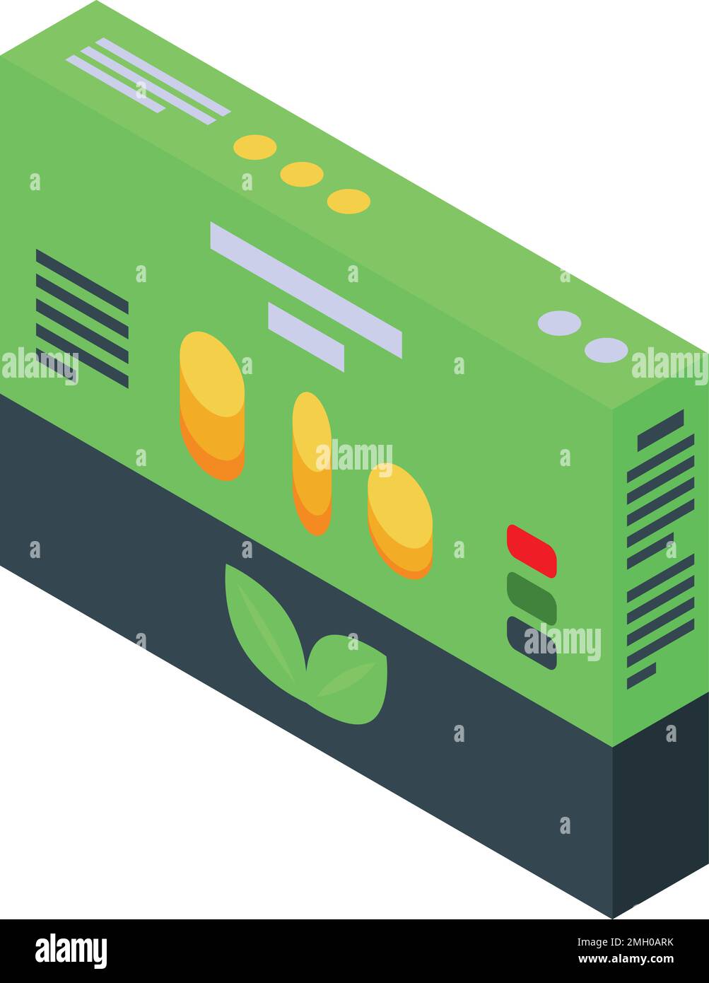 Icône de boîte de croquette vecteur isométrique. En-cas. Plat de fromage Illustration de Vecteur