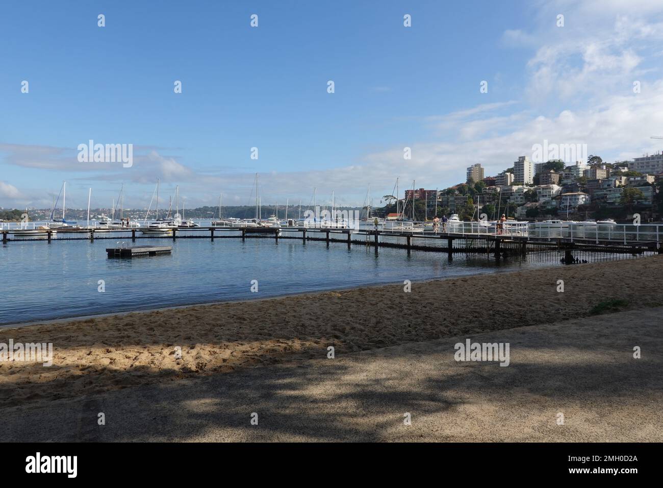Murray Rose Pool, anciennement Redlreaf Pool, une piscine publique sur la rive du port de Sydney, Sydney NSW, Australie Banque D'Images
