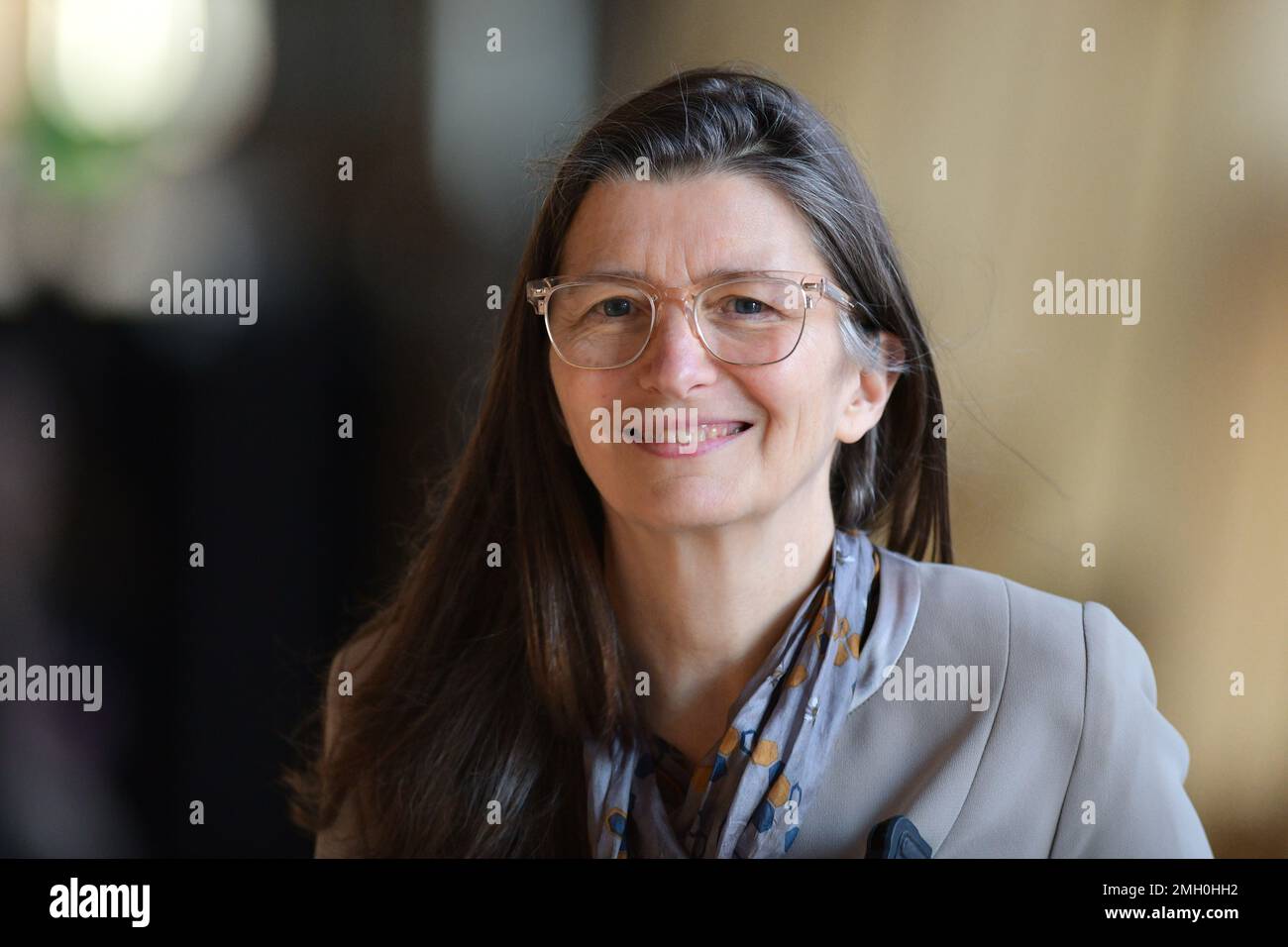 Edinburgh, Écosse, Royaume-Uni, 26 janvier 2023. Ariane Burgess arrive pour les questions du Premier ministre au Parlement écossais. credit sst/alamy nouvelles en direct Banque D'Images