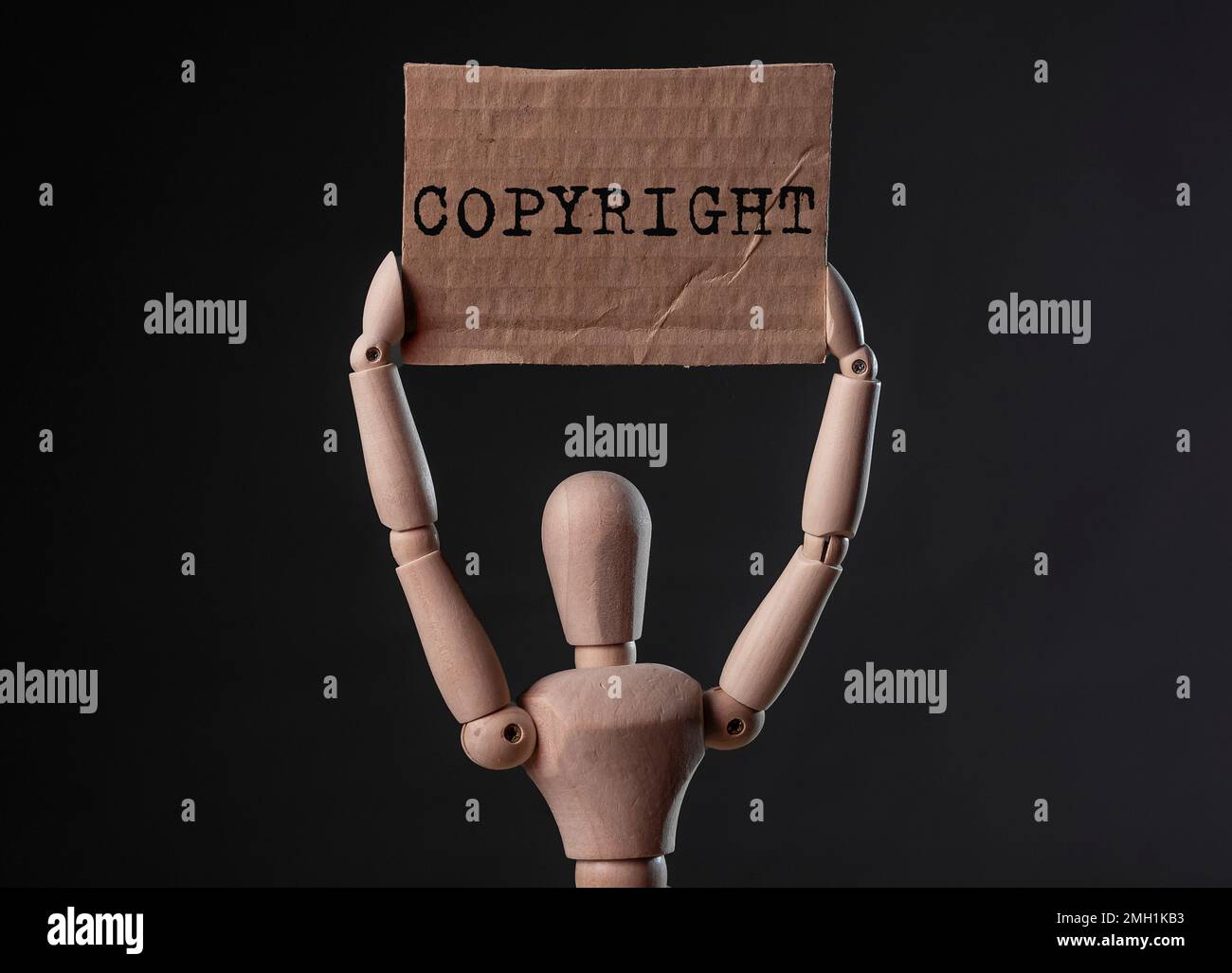 Violation du droit d'auteur, violation du droit de la propriété intellectuelle, concept de piratage. Journée mondiale. Photo de haute qualité Banque D'Images