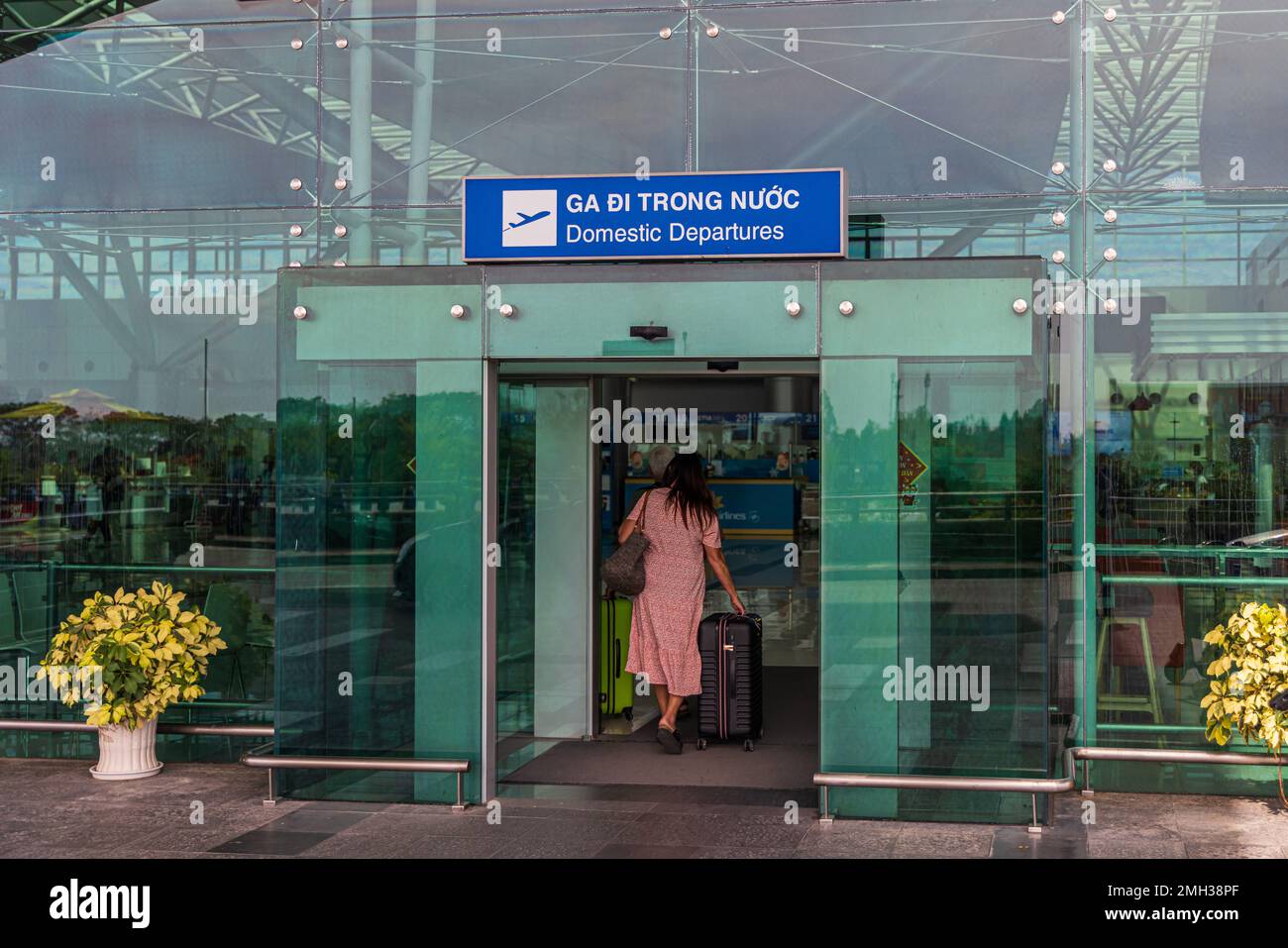 CAN Tho, Vietnam - janvier 2023: Vue extérieure de l'aéroport international CAN Tho à CAN Tho, Vietnam Banque D'Images