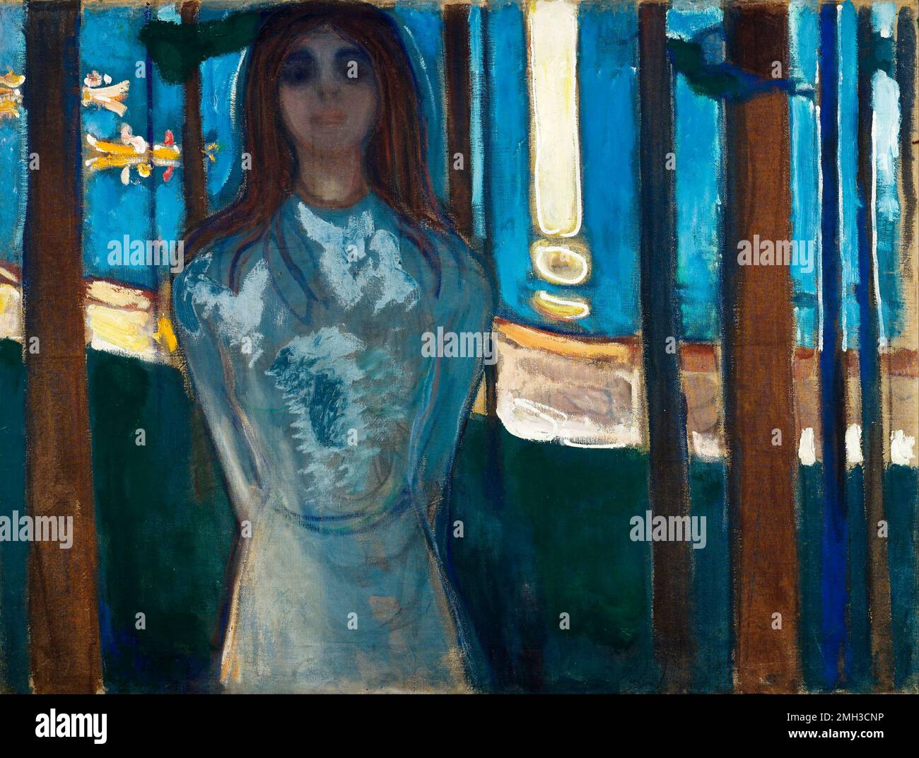 La voix / nuit d'été. Edvard Munch. 1896. Banque D'Images