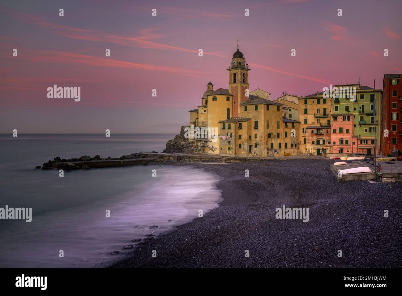 Camogli, Gênes, Ligurie, Italie Banque D'Images