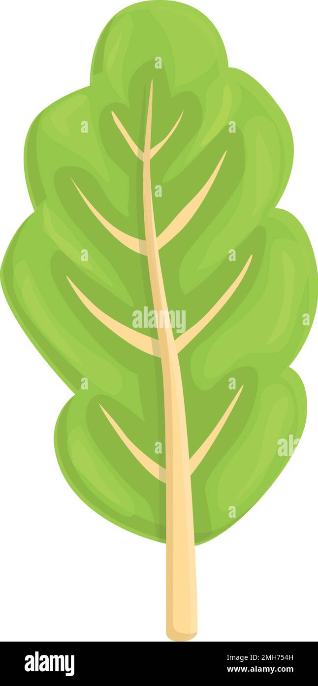 Symbole de la nourriture du verger vecteur de dessin animé. Plante verte. Légumes de la nature Illustration de Vecteur