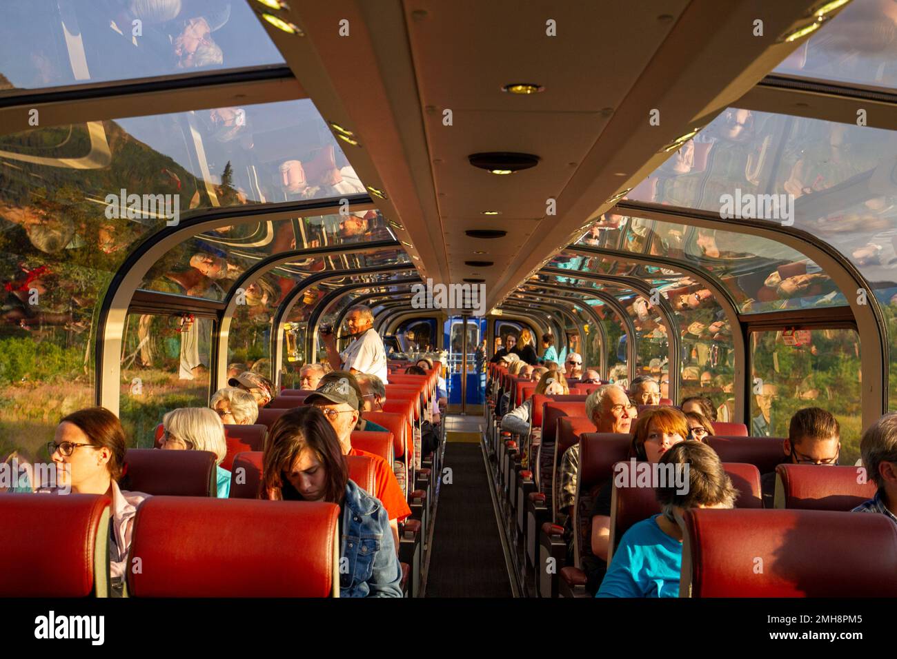 Le Alaska Railroad Coastal Classic s'étend entre Anchorage et Seward, en Alaska. Banque D'Images