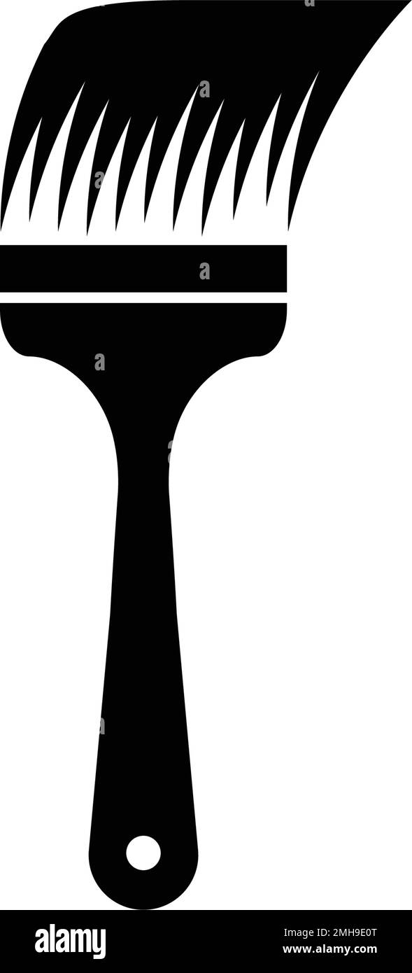 illustration du logo de l'outil pinceau Illustration de Vecteur