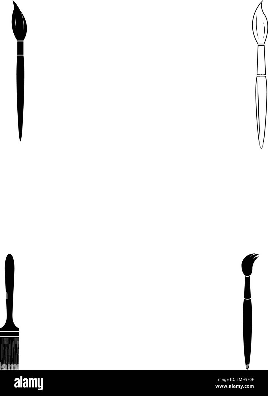 illustration du logo de l'outil pinceau Illustration de Vecteur