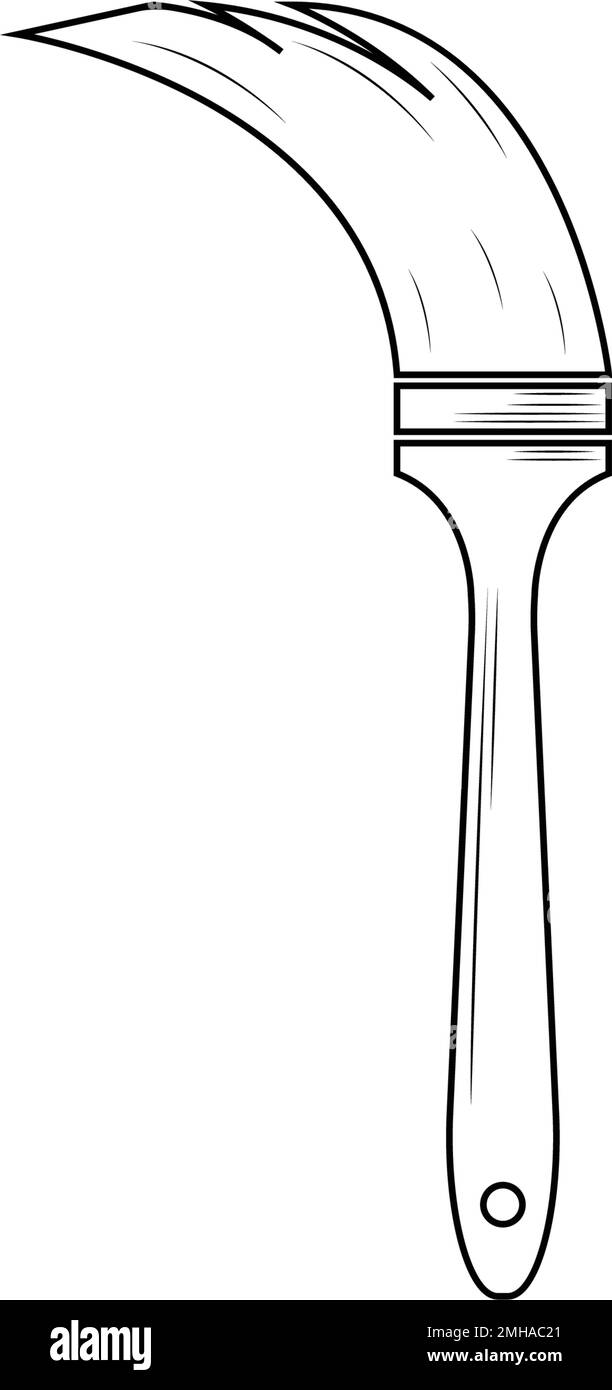 illustration du logo de l'outil pinceau Illustration de Vecteur