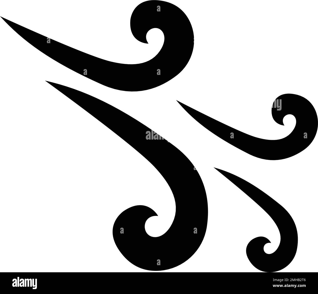 motif représentant un logo vent Illustration de Vecteur