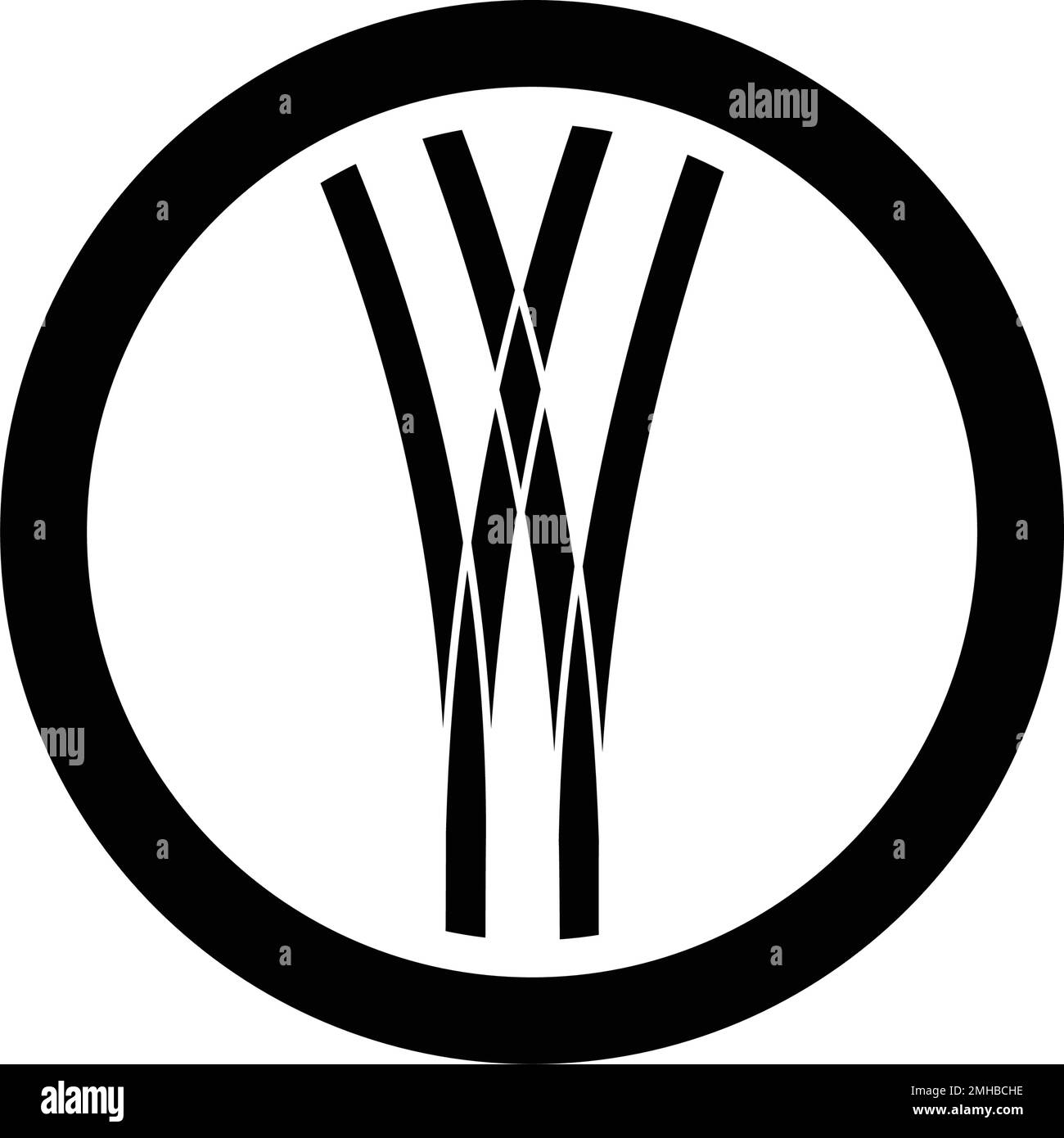 logo sur rail noir Illustration de Vecteur