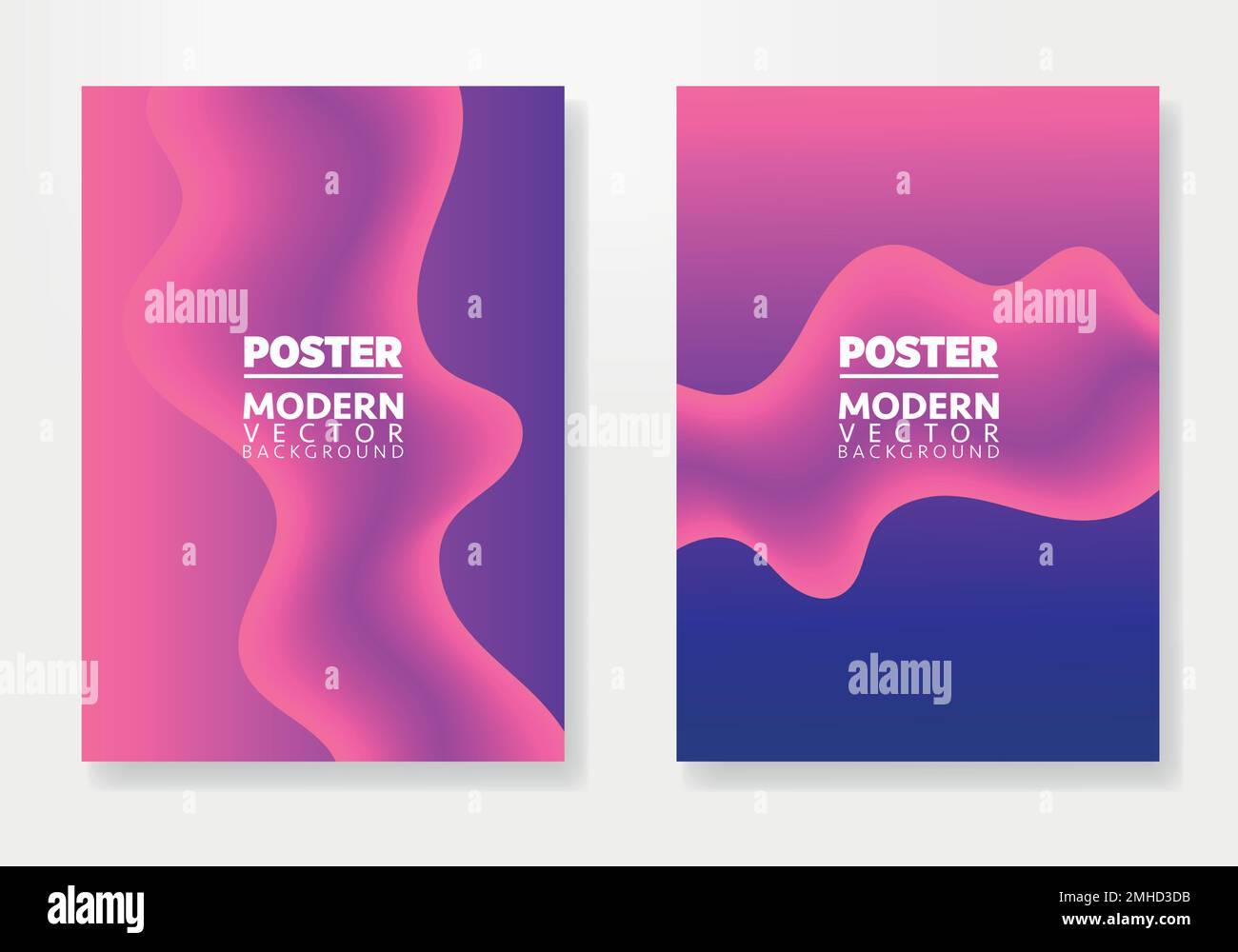 Ensemble de modèles Web de conception de bannière moderne. Affiche vectorielle ou bannière. Motif vectoriel coloré avec espace photo Illustration de Vecteur