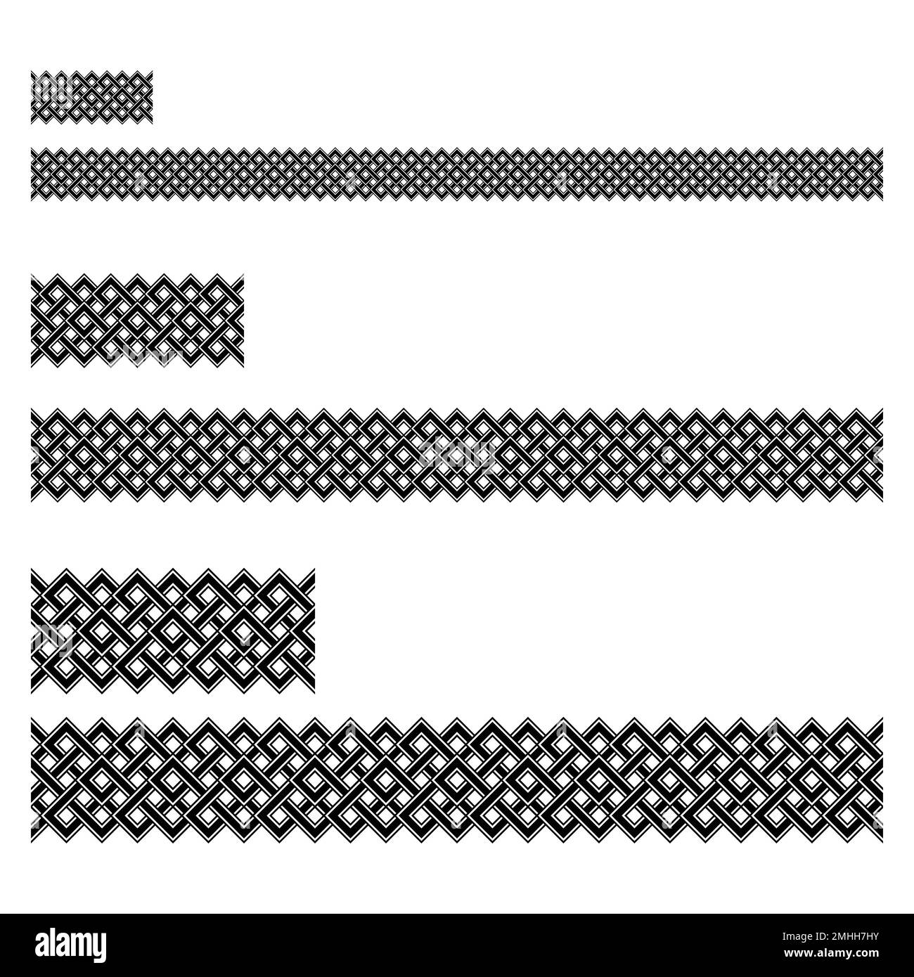 Lignes de style scandinave viking Illustration de Vecteur