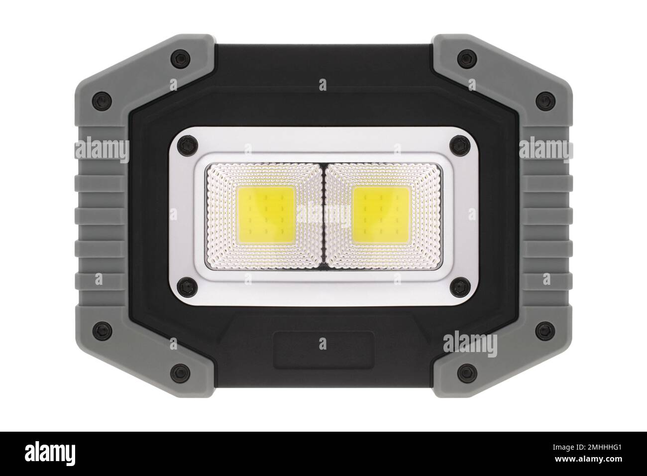 Lampe DE travail À LED sur fond blanc Banque D'Images