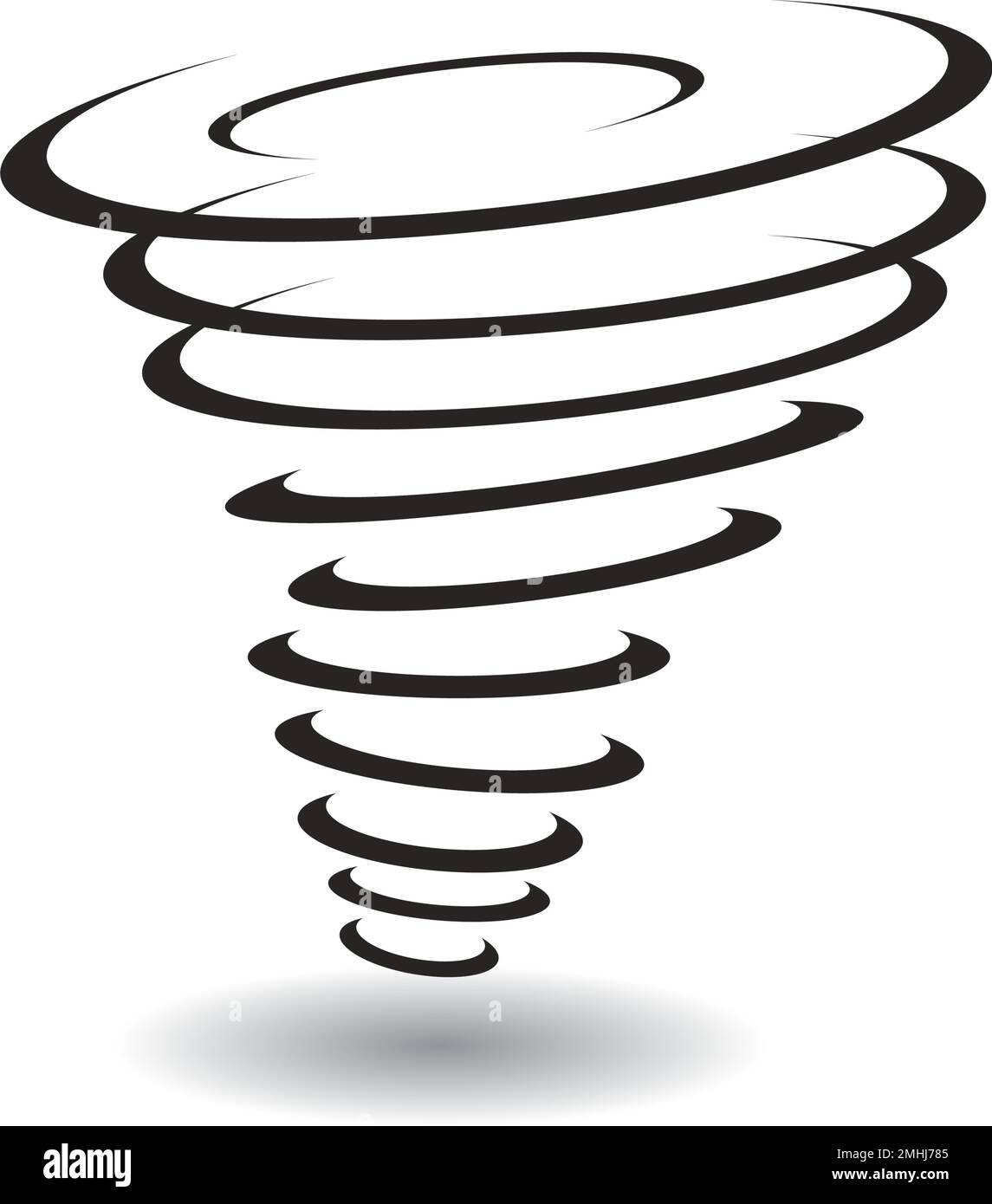 illustration d'icône de vecteur de vent conception simple Illustration de Vecteur