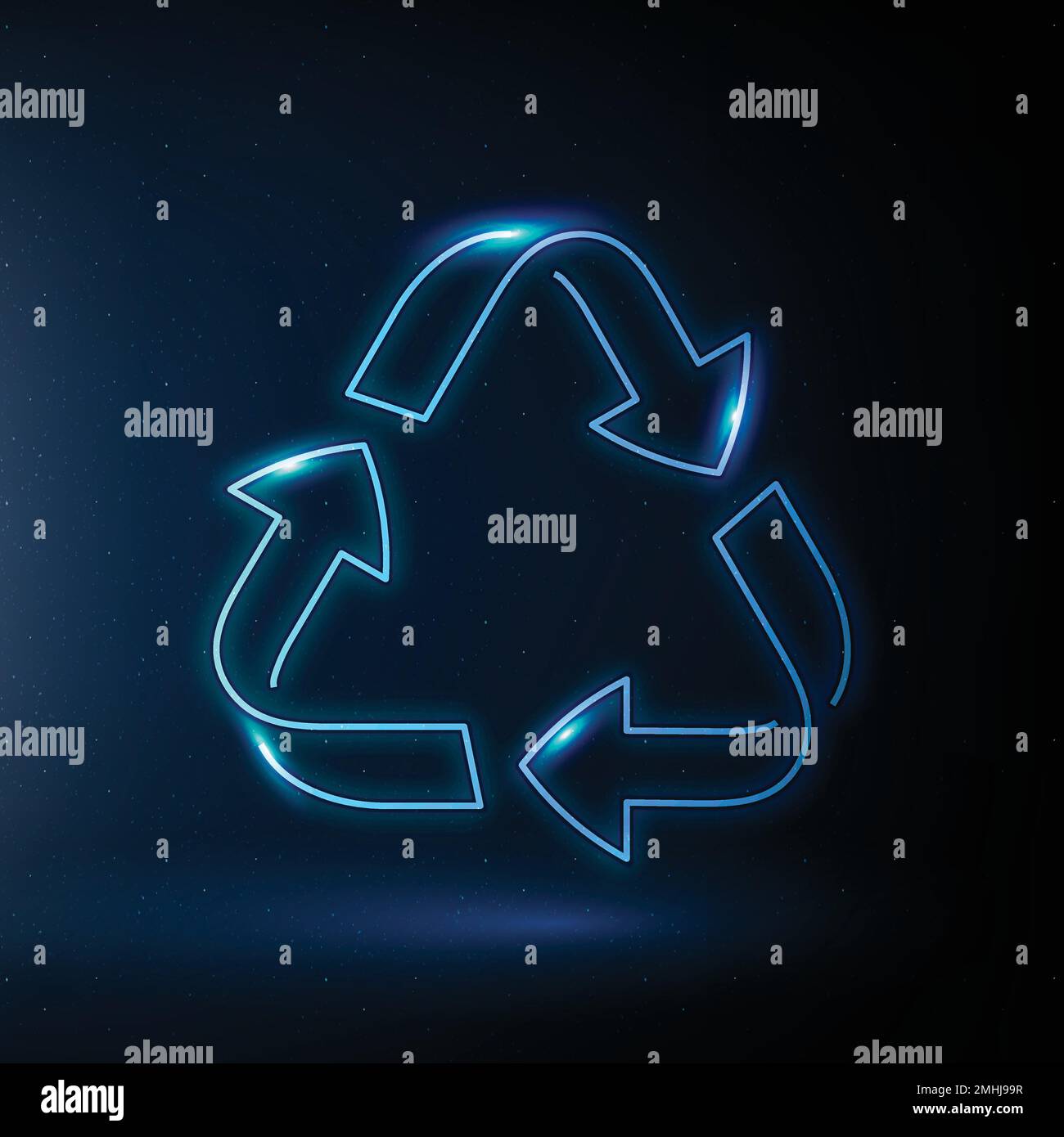 Symbole de conservation de l'environnement du vecteur d'icône de recyclage Illustration de Vecteur