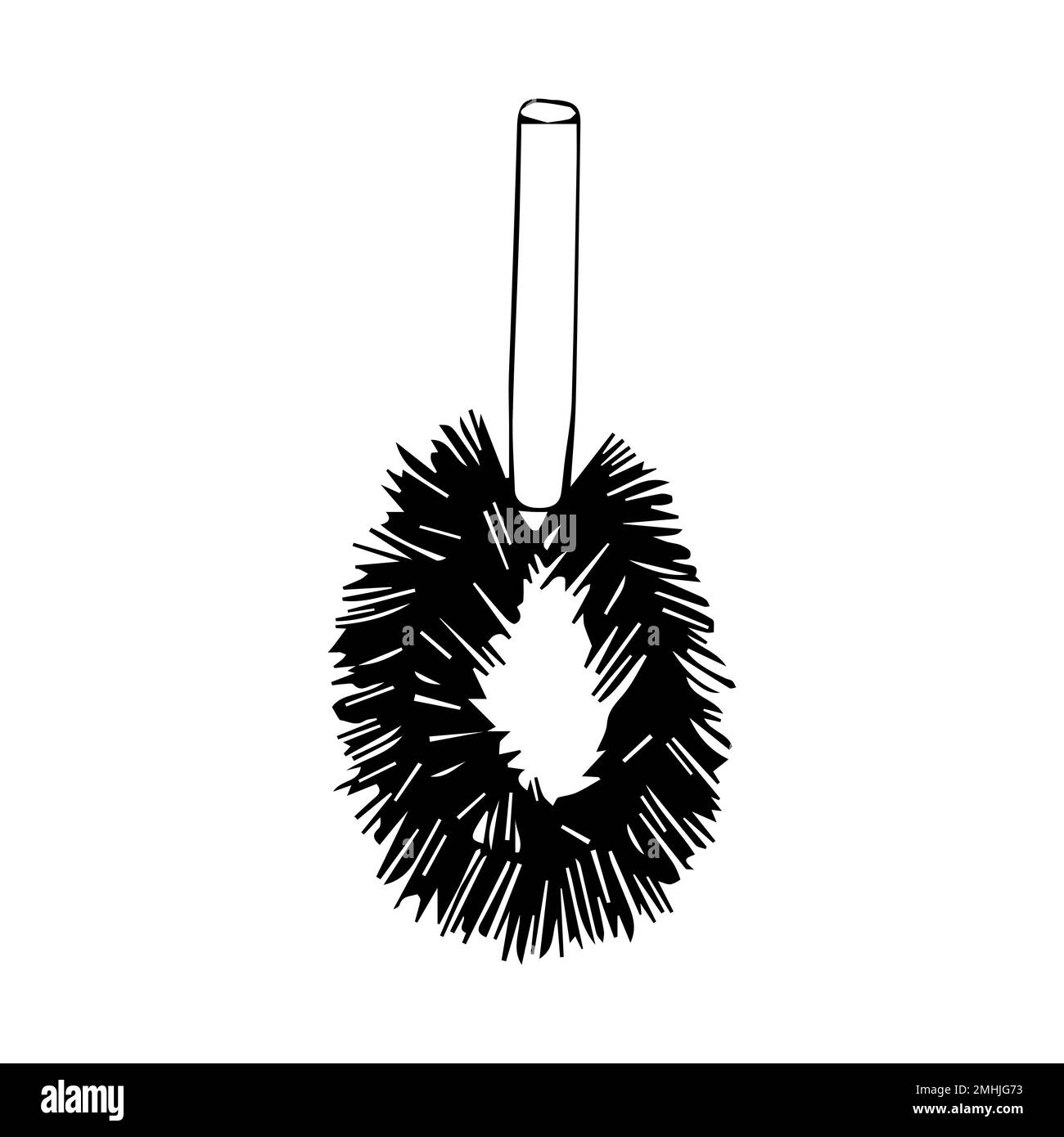 Cuisine écologique brosse Doodle Illustration de Vecteur