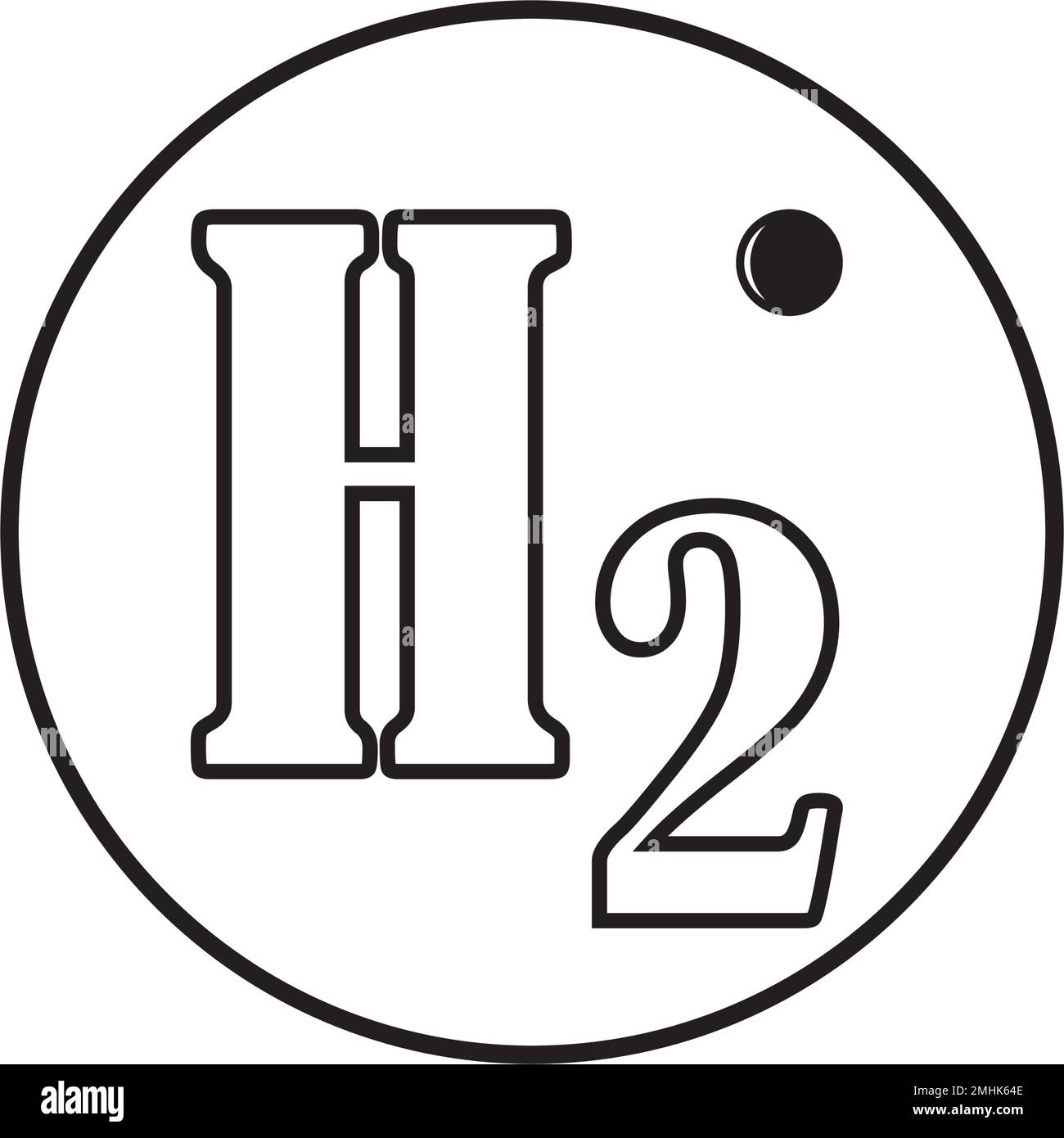 Logo Hiydrogen. illustration vectorielle conception simple. Illustration de Vecteur