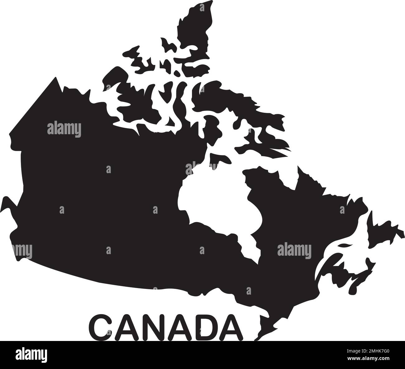 ICÔNE de carte DU CANADA. motif de symbole d'illustration vectorielle. Illustration de Vecteur