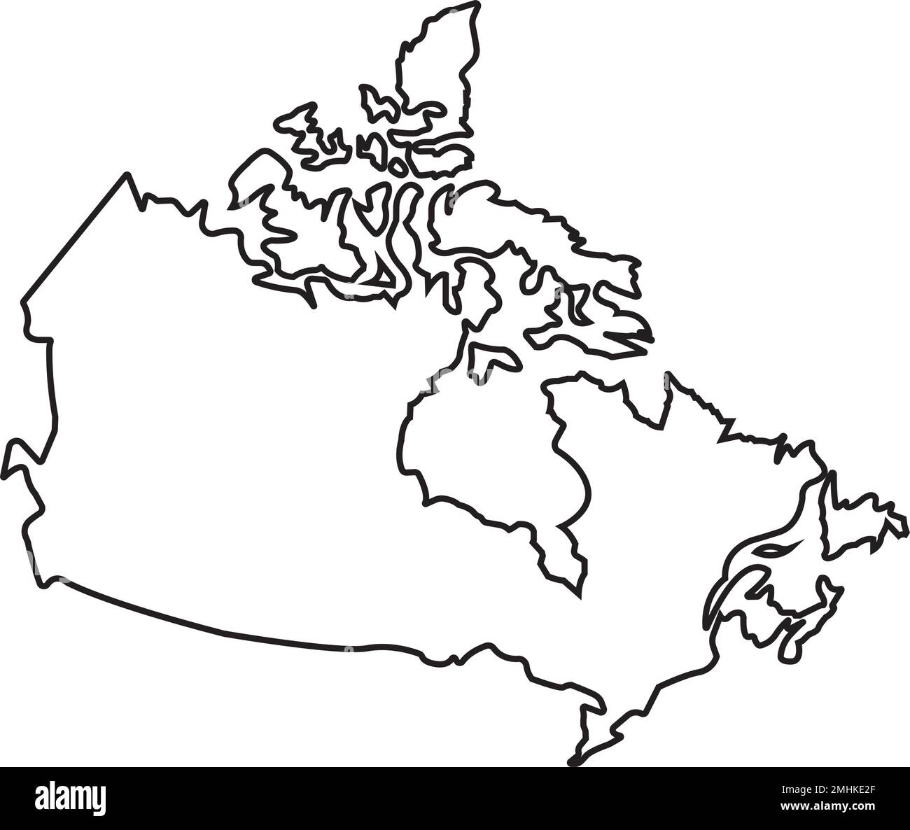 ICÔNE de carte DU CANADA. motif de symbole d'illustration vectorielle. Illustration de Vecteur