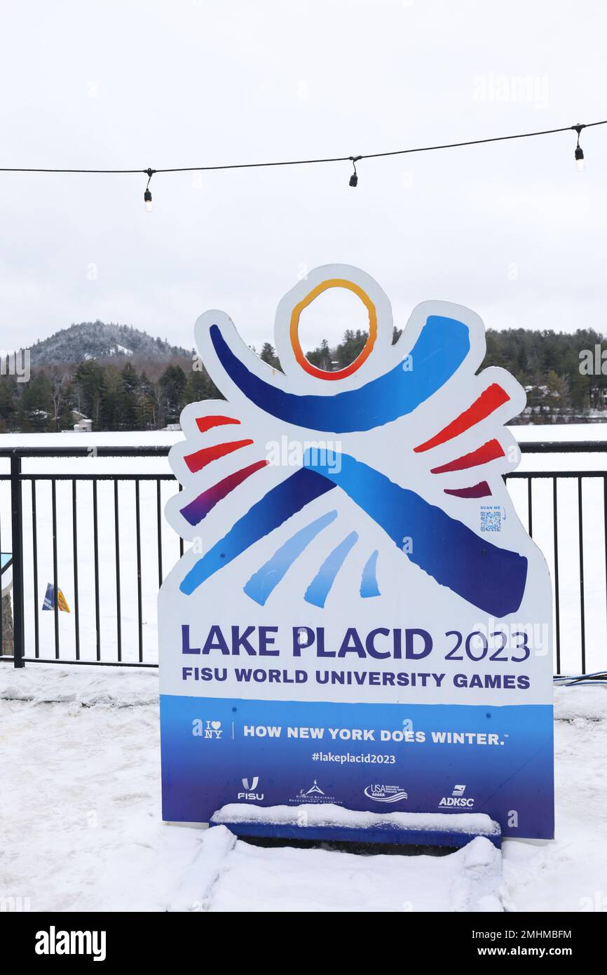 Vue générale, 19 JANVIER 2023 : Lake Placid 2023 FISU World University Games Winter à Lake Placid, NY, États-Unis. (Photo de YUTAKA/AFLO SPORT) Banque D'Images