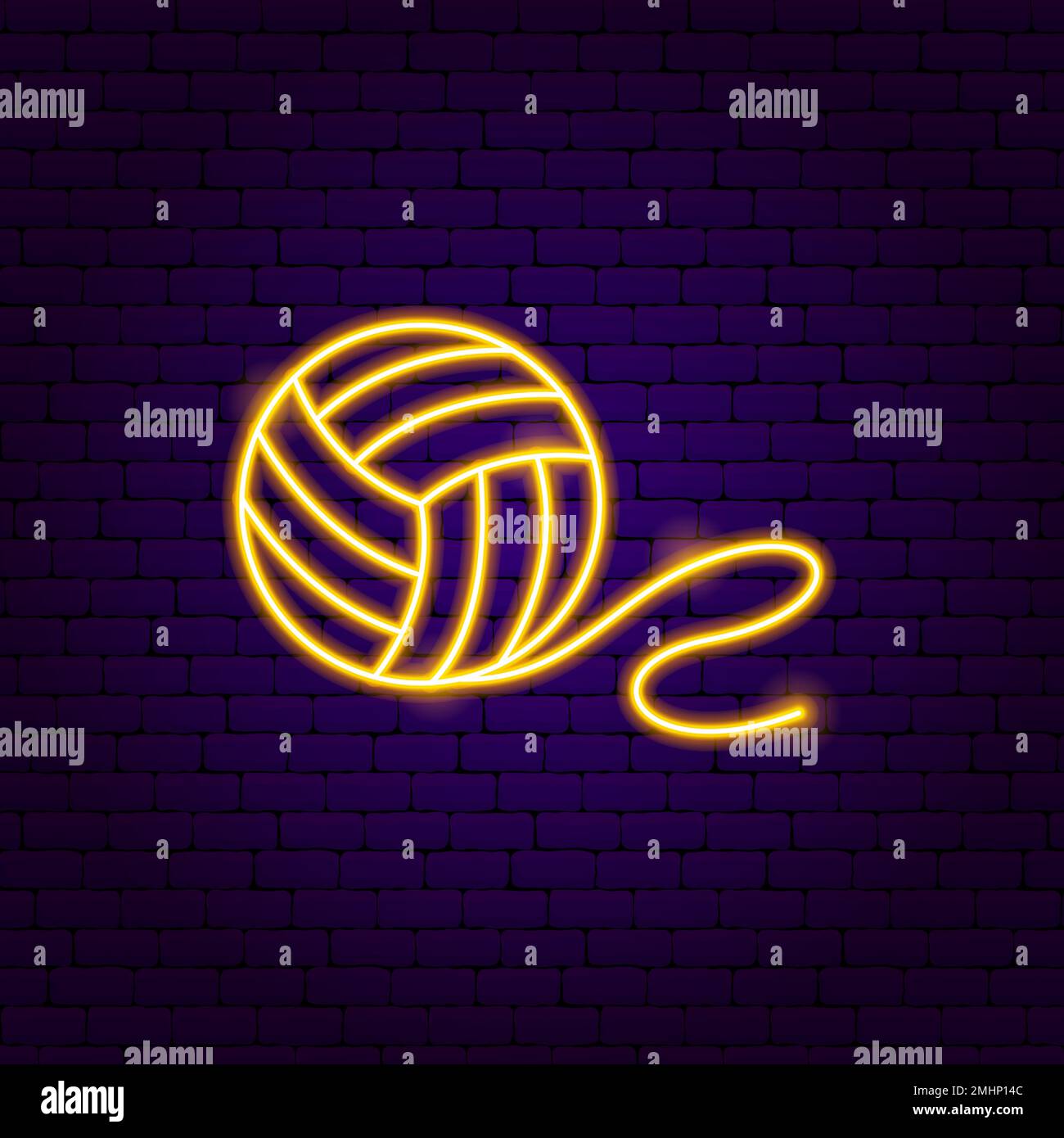 Affiche boule de laine fluo Illustration de Vecteur