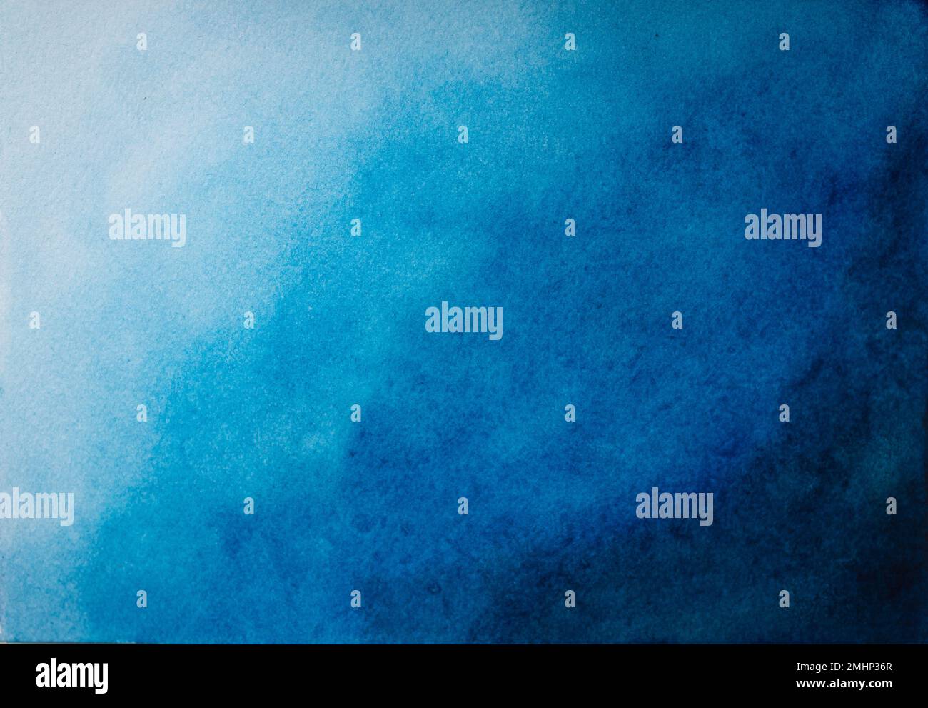 Fond bleu dégradé abstrait aquarelle pour les arrière-plans de texture et la conception de bannières Web Banque D'Images