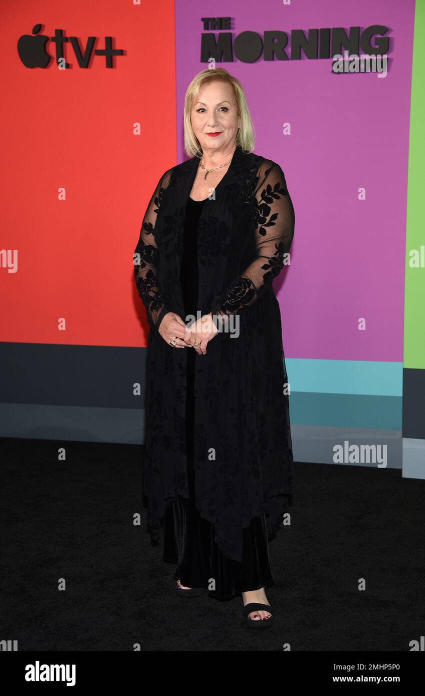 Executive producer and director Mimi Leder attends the world premiere of Apple TV+'s "The Morning Show" at David Geffen Hall at Lincoln Center on Monday, Oct. 28, in New York. (Photo by Evan Agostini/Invision/AP) Banque D'Images