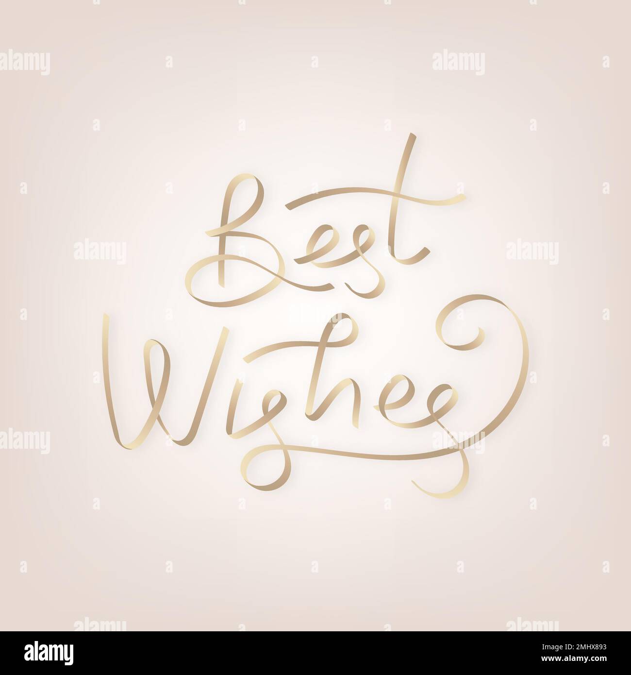 Golden BEST Wishes typographie vecteur Illustration de Vecteur