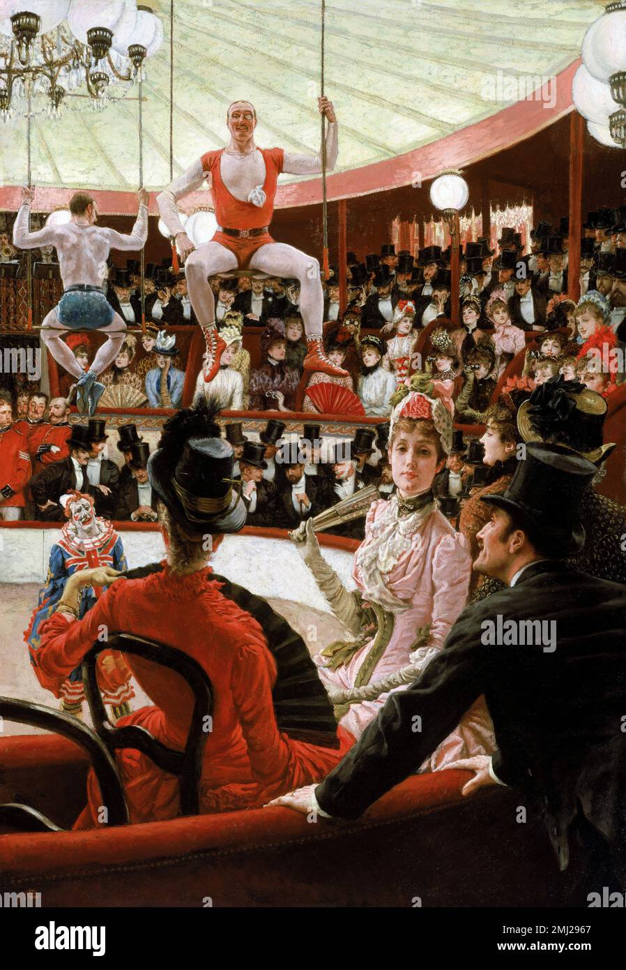 James Tissot. Peinture intitulée "les femmes de Paris: Le Cirque Lover" de l'artiste français Jacques Joseph Tissot (1836 -1902), huile sur toile, 1885 Banque D'Images
