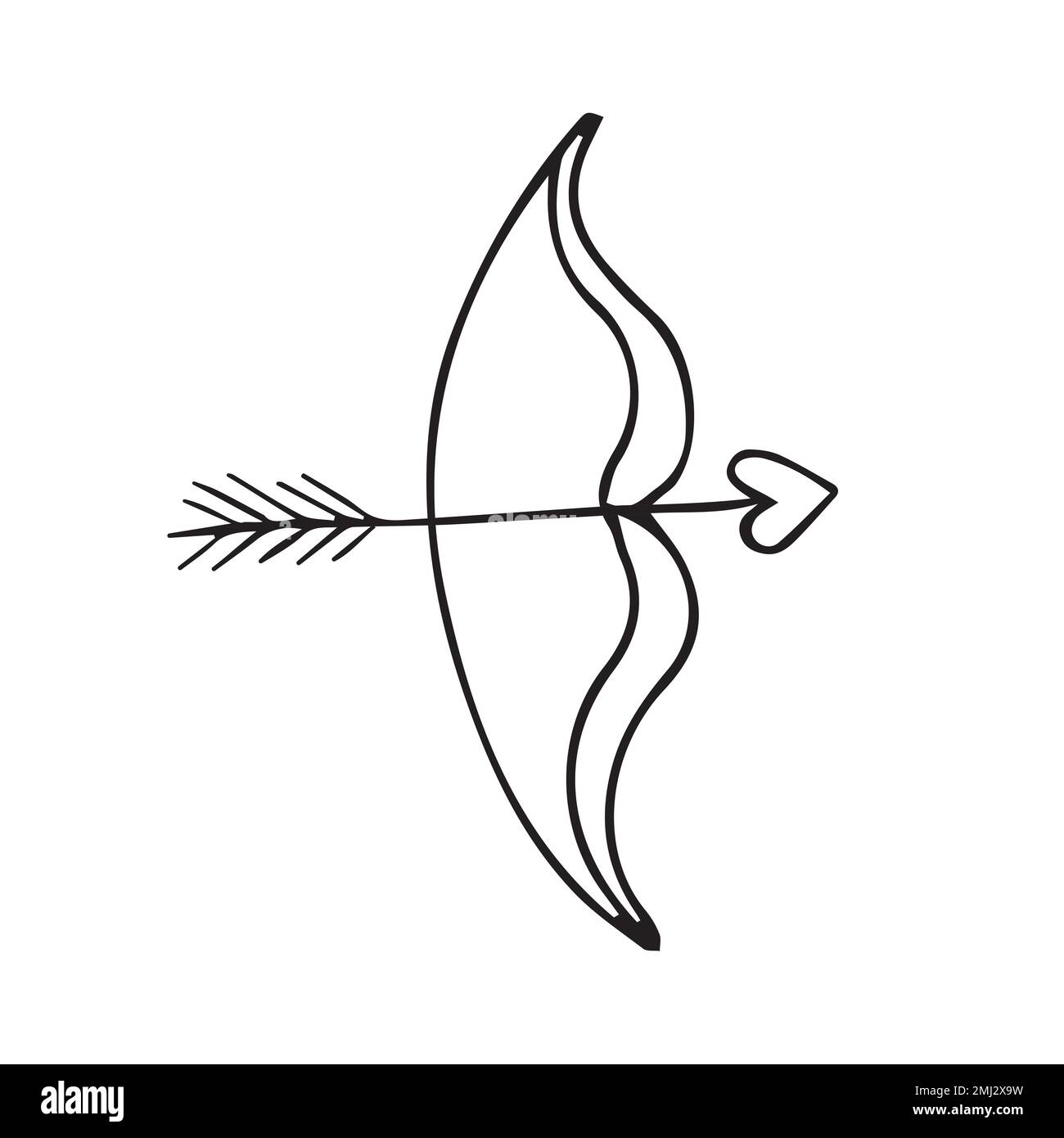 Noeud d'esquisse à motif de caniche dessiné à la main et isolé sur fond blanc Illustration de Vecteur