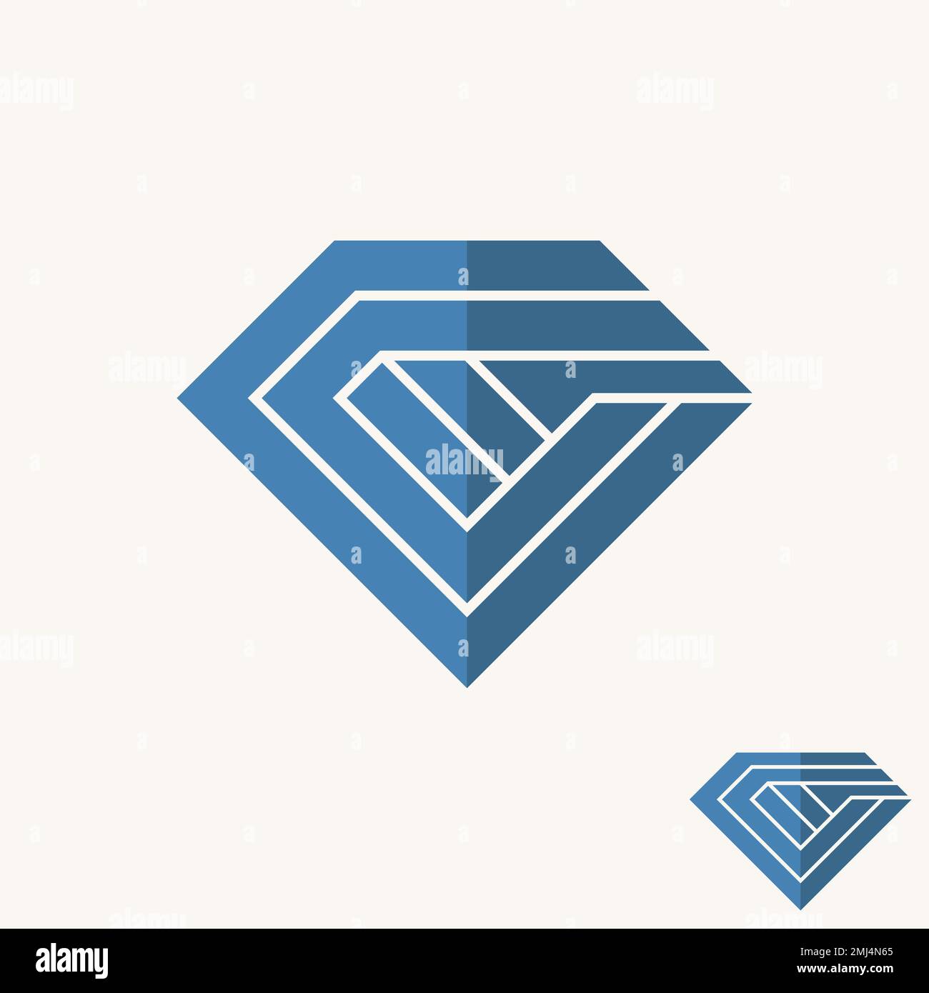 Simple et unique diamant ou pentagone avec lettre CC police image graphique icône logo design abstrait concept vecteur stock initial ou bijoux Illustration de Vecteur