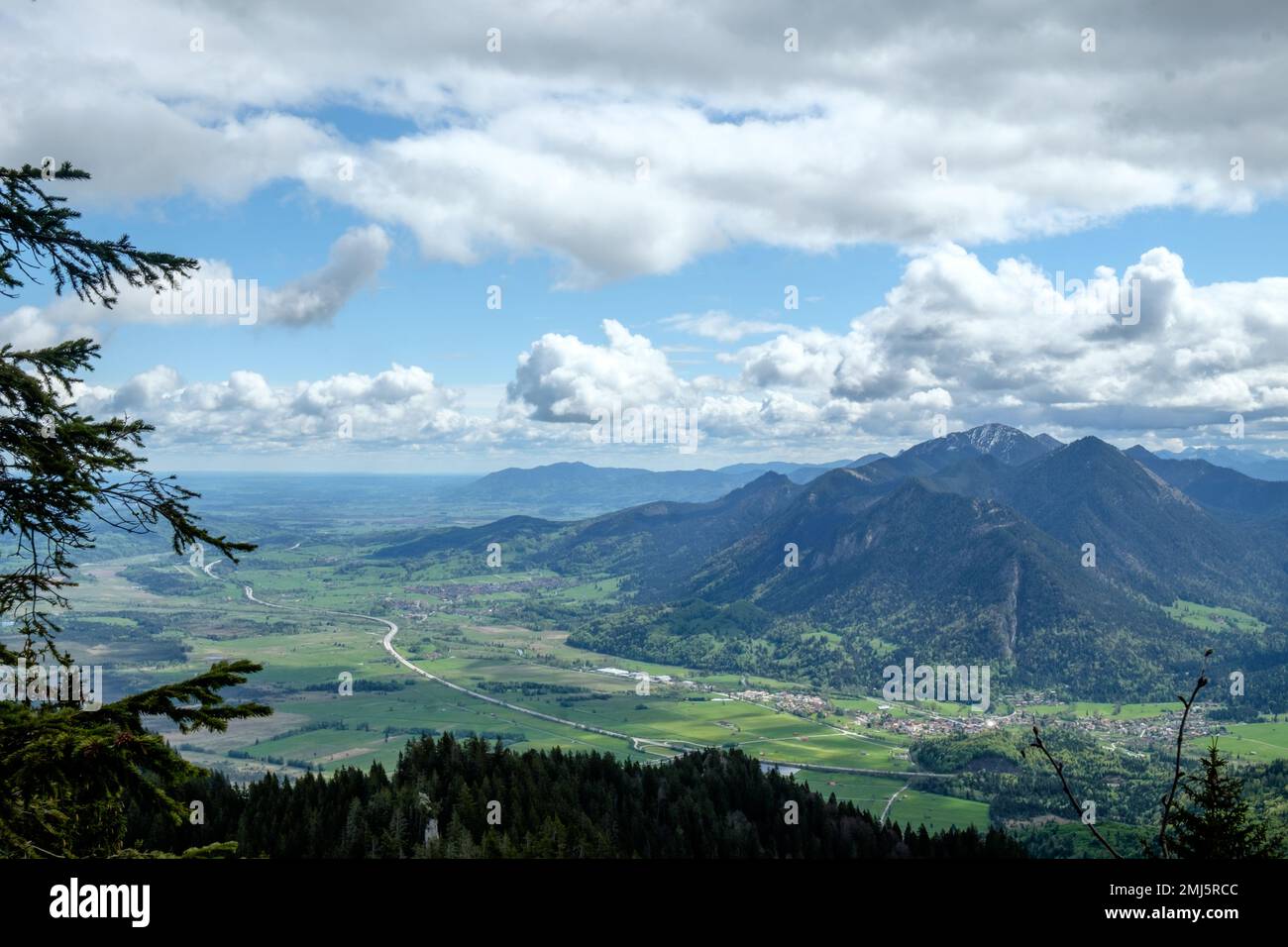 Panorama Werdenfelser Land Banque D'Images