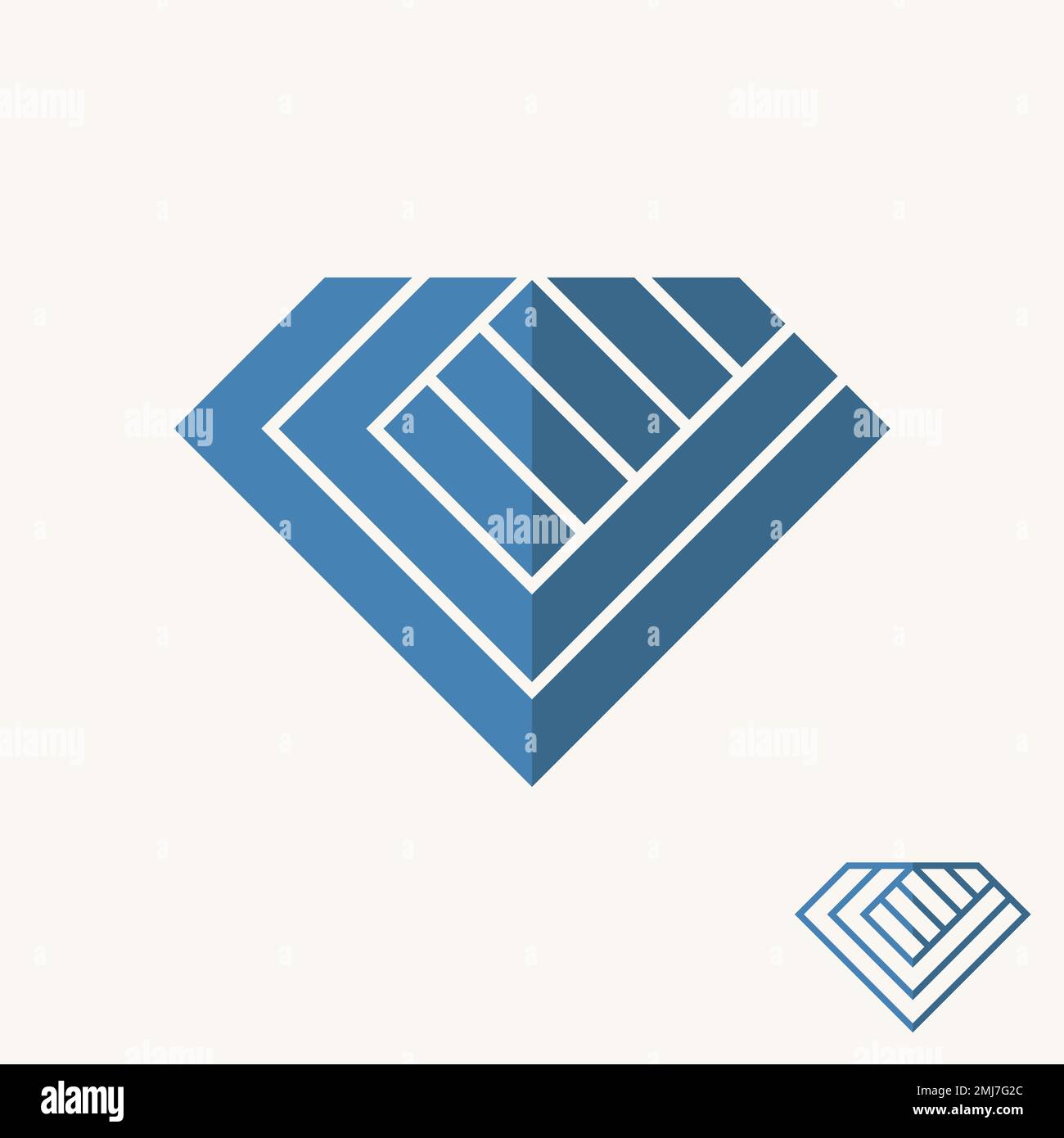 Simple et unique diamant ou pentagone avec lettre CC police image graphique icône logo design abstrait concept vecteur stock initial ou bijoux Illustration de Vecteur