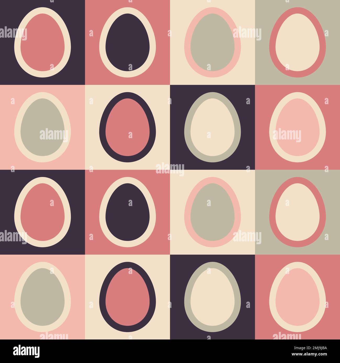 Motif Pâques coloré. Arrière-plan vectoriel transparent. Illustration de Vecteur