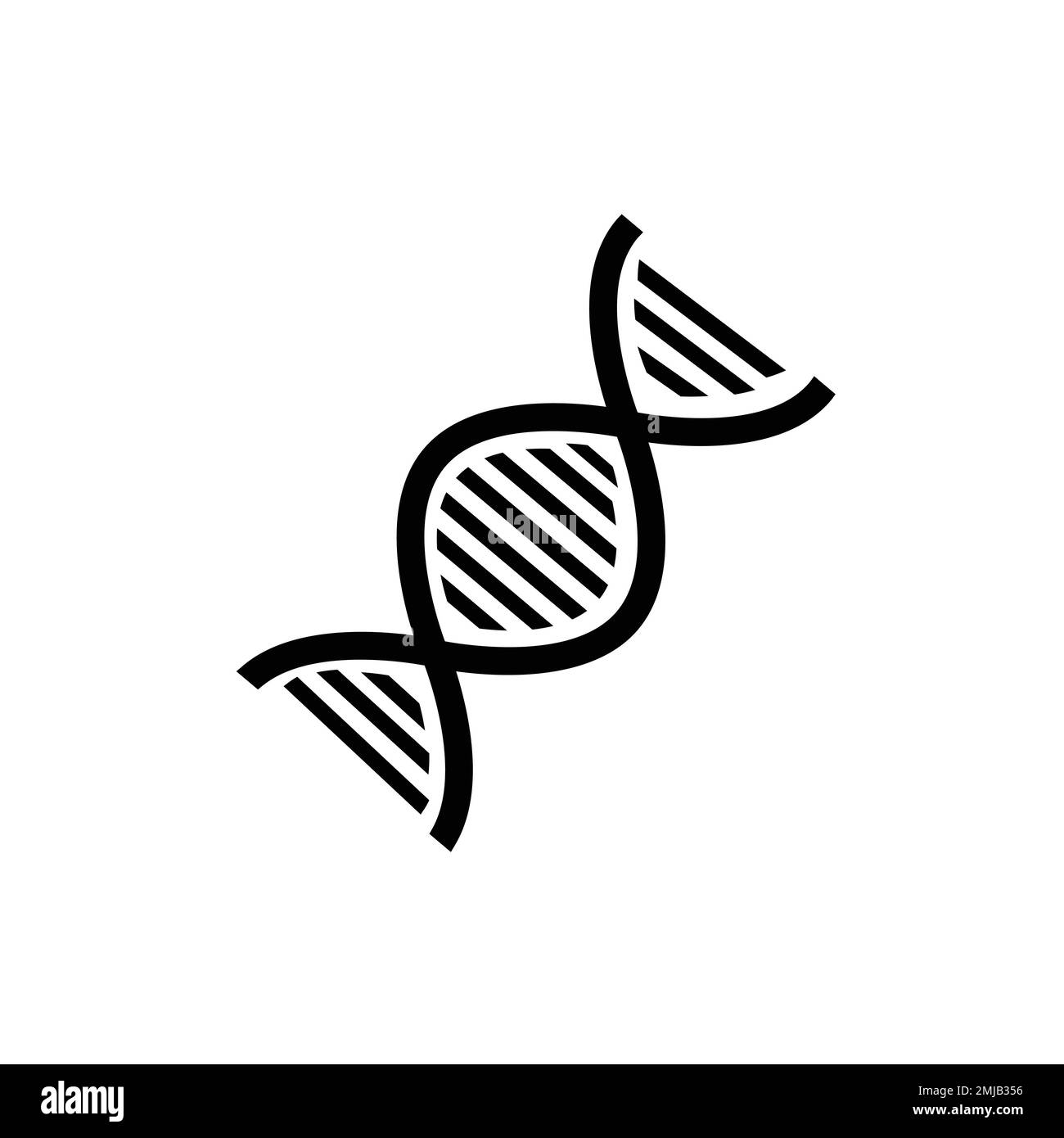 Icône ADN dans un design plat tendance. Illustration du logo. Illustration de Vecteur
