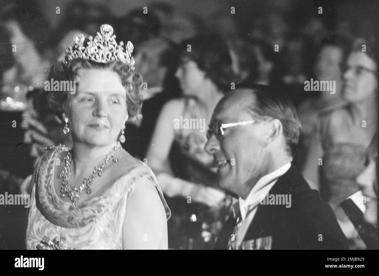 Histoire des pays-Bas : Reine Juliana et Prince Bernhard; Date : 30 avril 1962 Banque D'Images