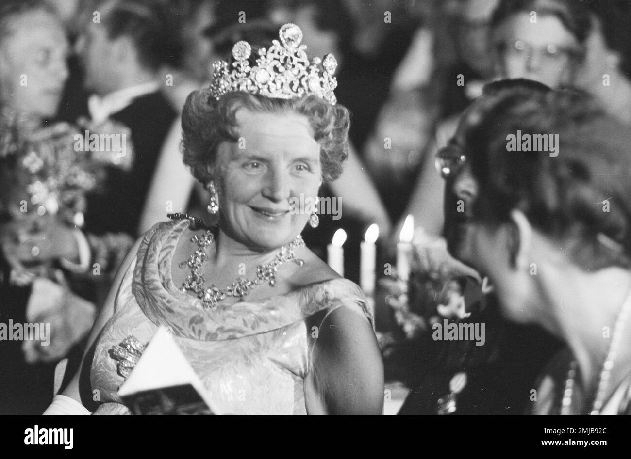 Histoire des pays-Bas : Reine Juliana et Prince Bernhard; Date : 30 avril 1962 Banque D'Images