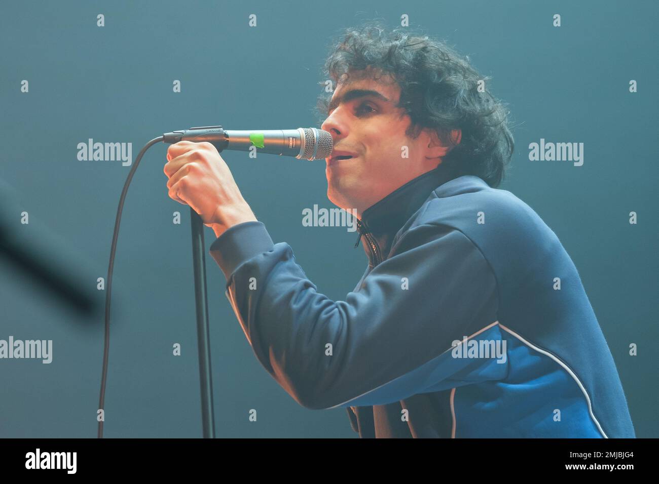 Madrid, Espagne. 27th janvier 2023. Le chanteur Diego Ibañez du groupe Carolina Durante se produit en direct pendant le festival de musique Inverfest au Wizcenter de Madrid. (Photo par Atilano Garcia/SOPA Images/Sipa USA) crédit: SIPA USA/Alay Live News Banque D'Images