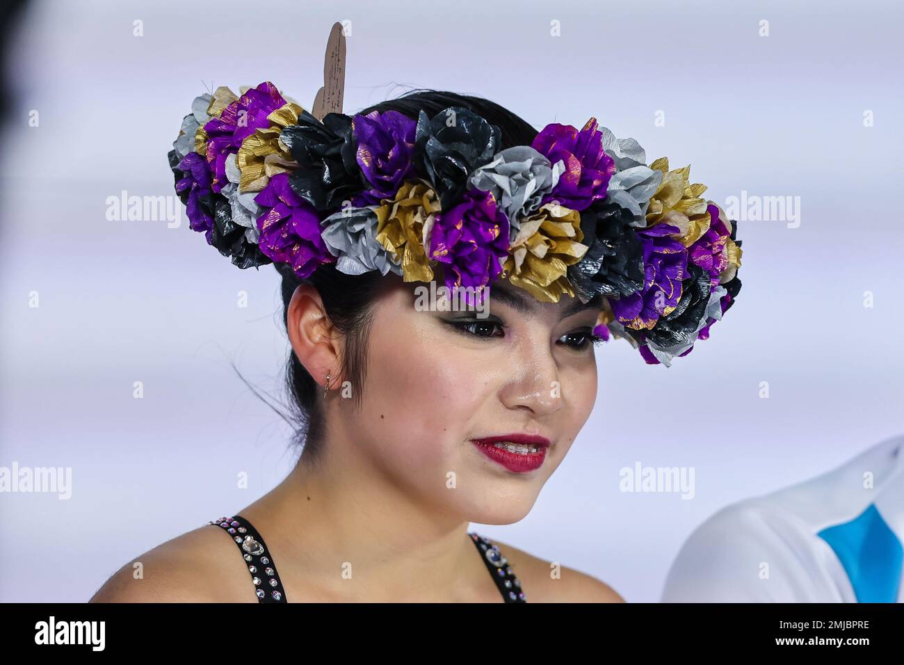 Turin, Italie. 10th décembre 2022. Hannah Lim, de Corée, participe à la finale du Grand Prix de patinage artistique de l'UIP à Turin 2022 à Palavela. Jour 3 - JR Ice Dance Free Dance ISU Grand Prix of Figure Skating final Turin. (Photo de Fabrizio Carabelli/SOPA Images/Sipa USA) crédit: SIPA USA/Alay Live News Banque D'Images