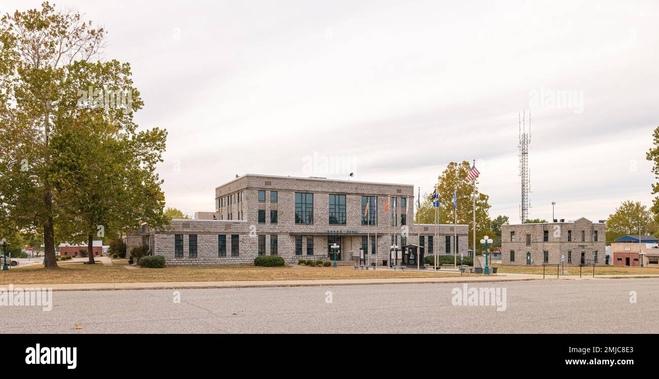 Jay, Oklahoma, États-Unis - 16 octobre 2022 : le palais de justice du comté de Delaware Banque D'Images