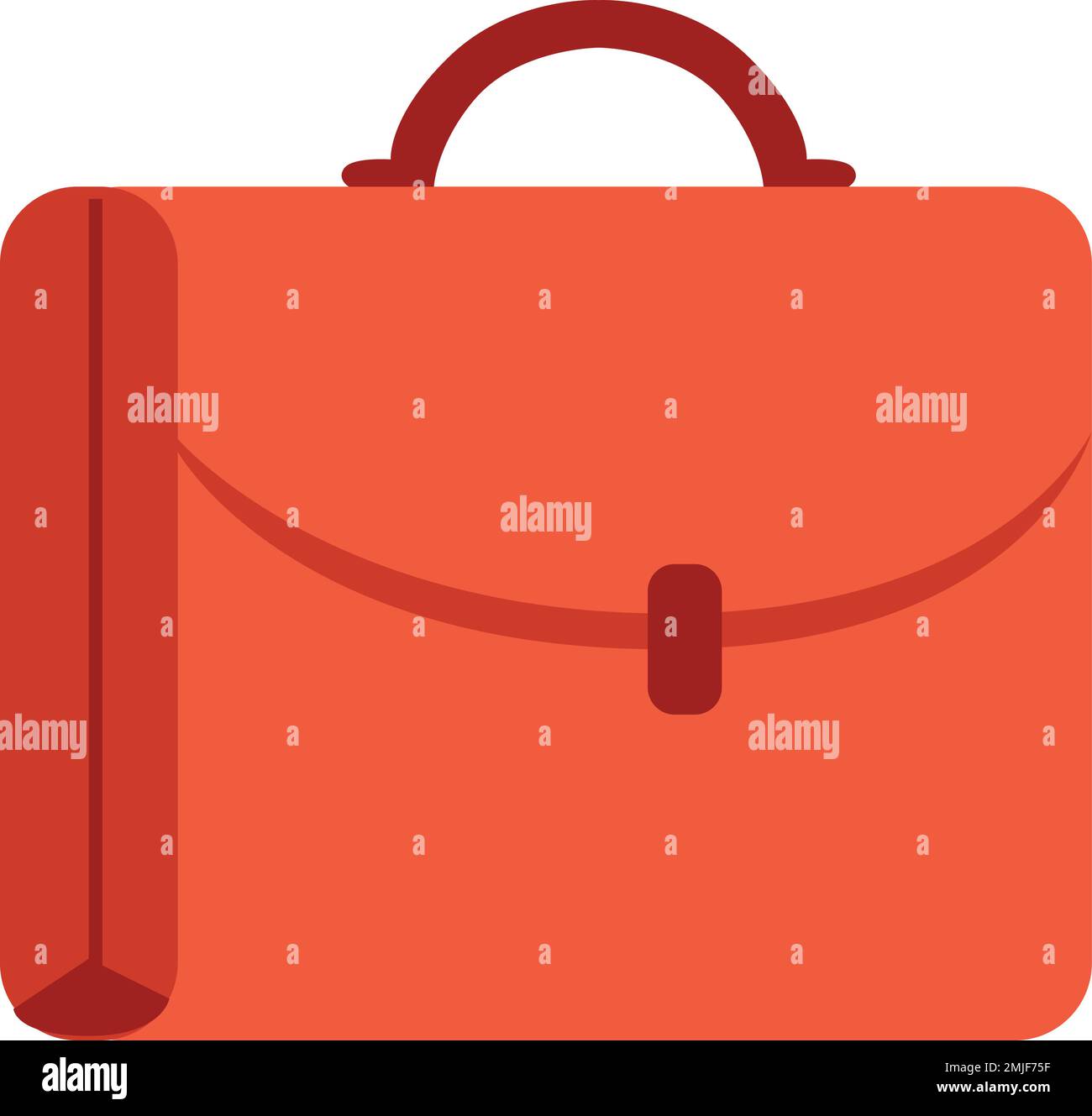 Icône du porte-documents. Symbole de couleur du sac de travail en cuir Illustration de Vecteur